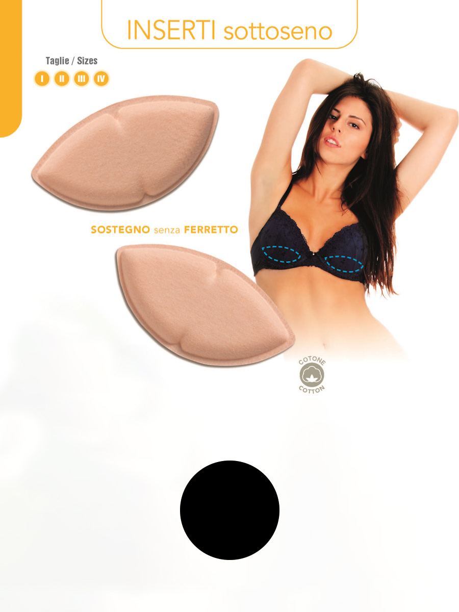 Inserti Sottoseno Pesciolino Imbottiti in Cotone 163-PESCIOLINO