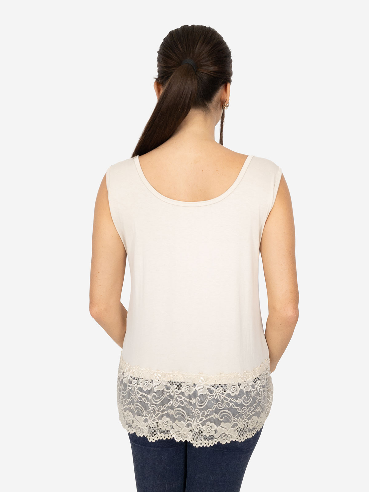 Canotta Donna Oversize con Pizzo – Eleganza e Comfort Acquista Ora