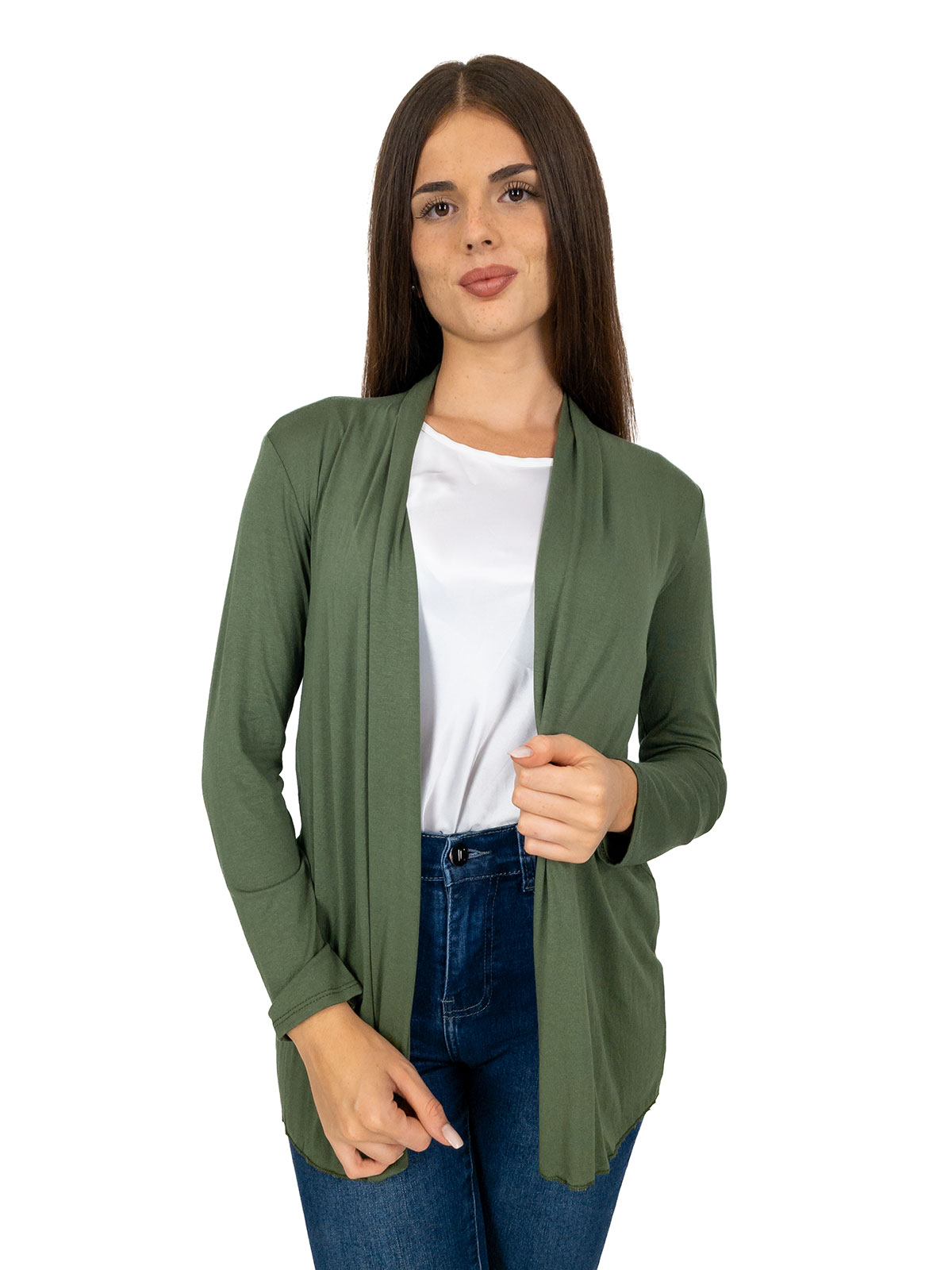 Women’s Long Open Cardigan Slim Fit