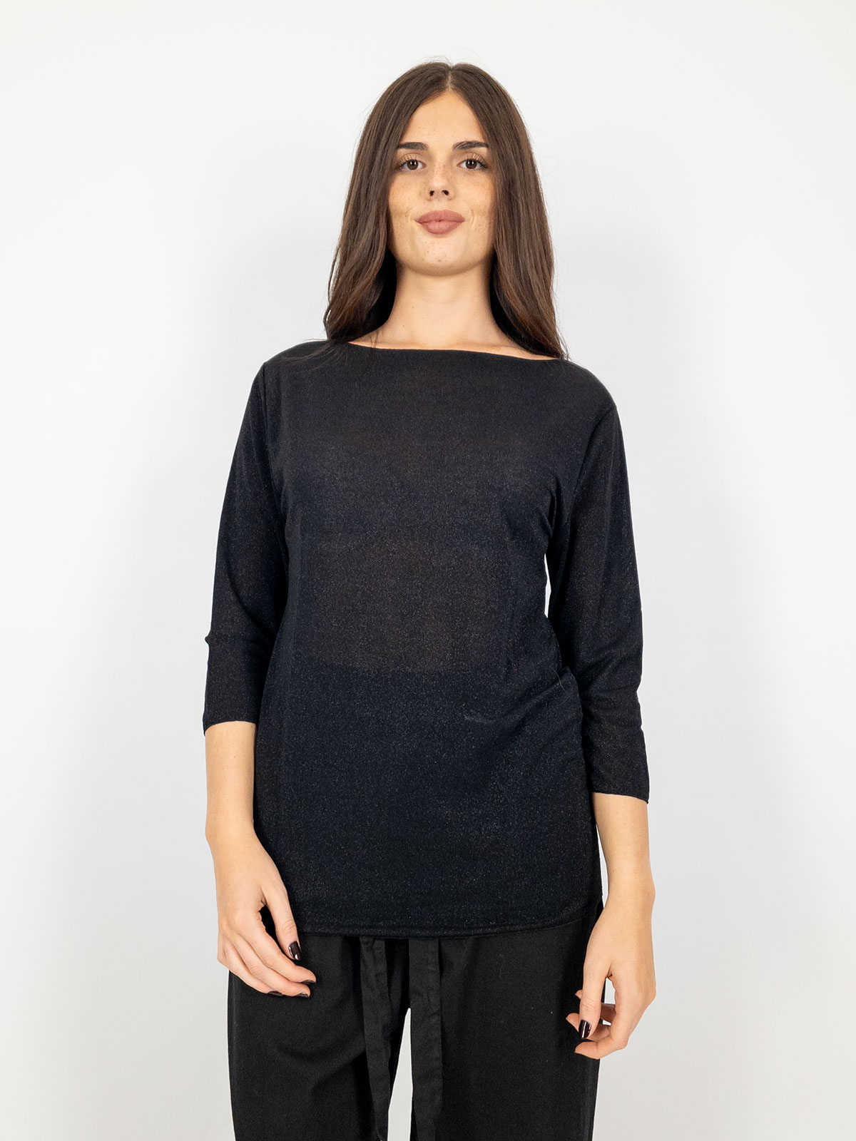 Susy Star Maglia Curvy Elasticizzata con Dettagli Glitterati STY0262