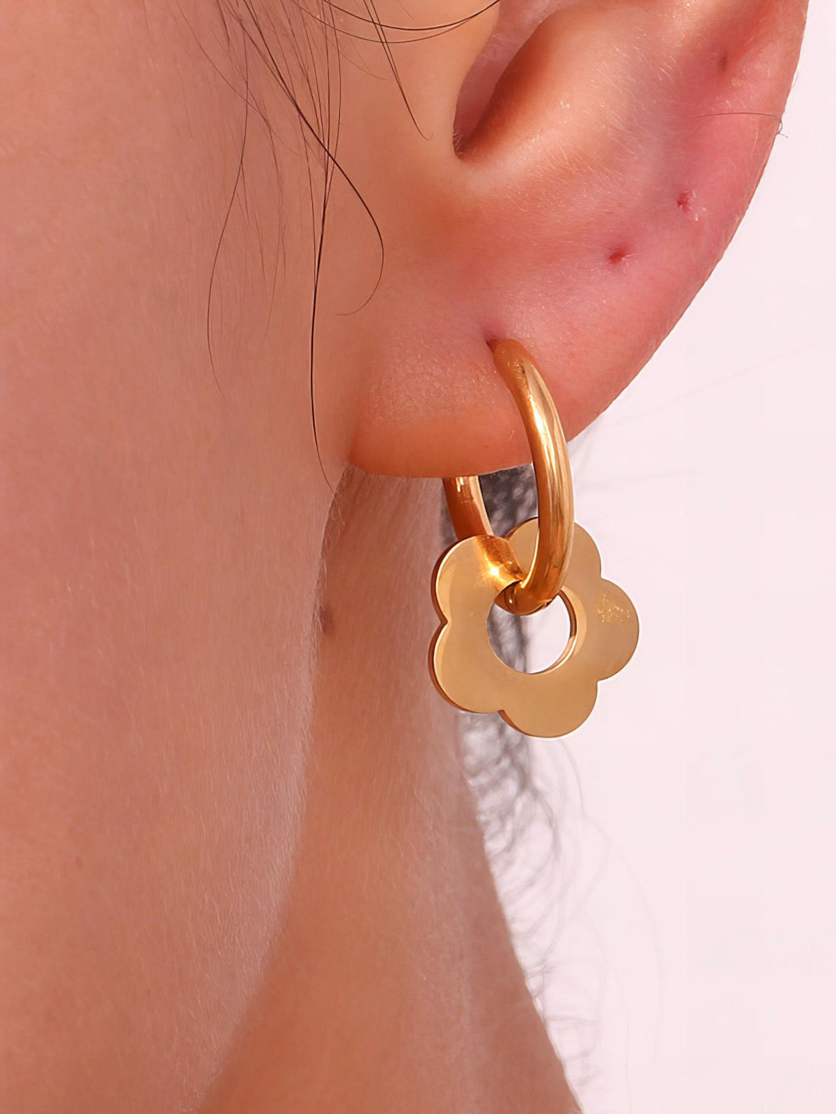 Orecchini Pendenti A Foglia Placcati Oro E Argento - Donna - Lega Ipoallergenica - Design Milano E Parigi