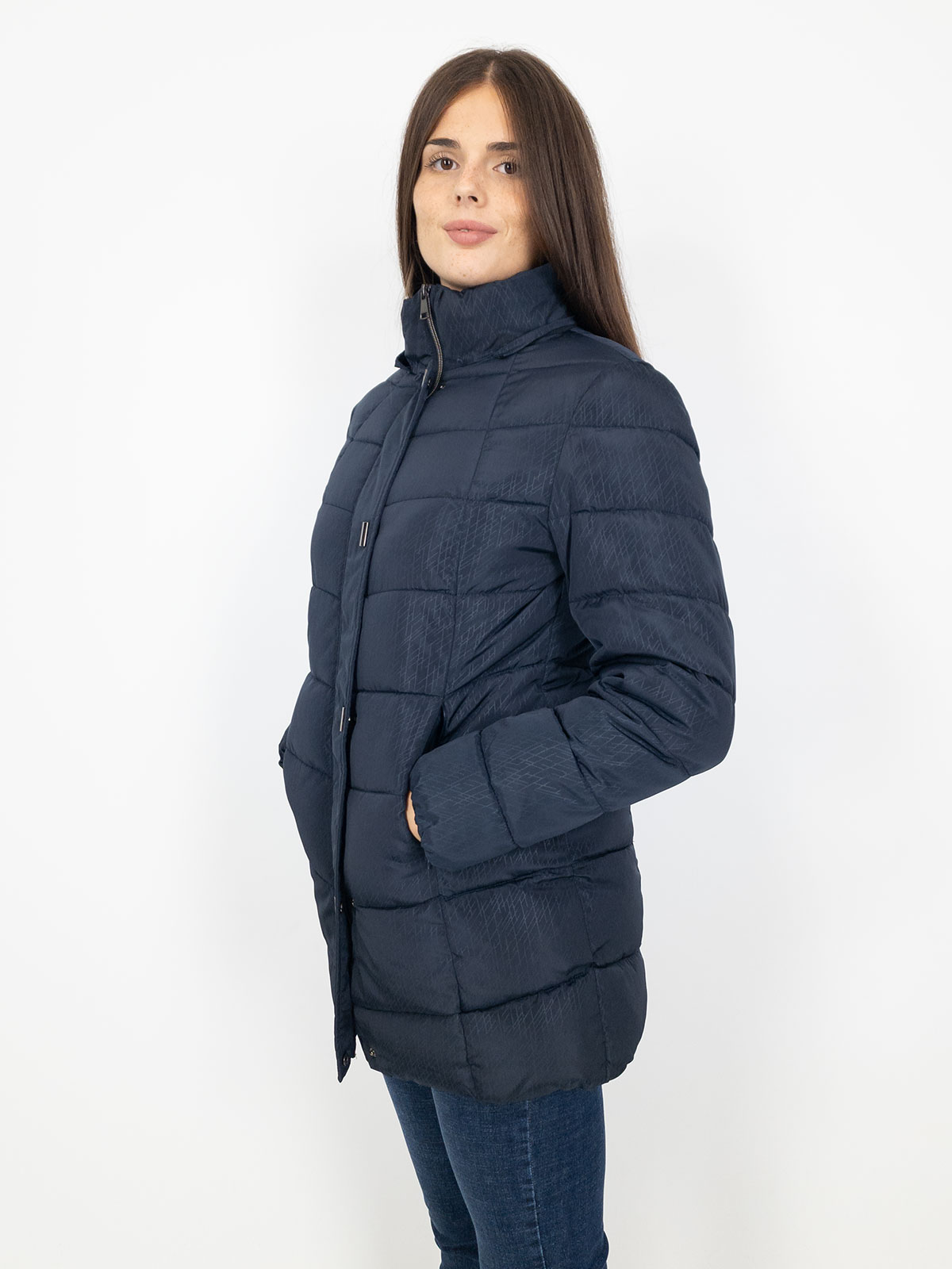 Piumino Lungo Donna Con Cappuccio E Pelliccia Staccabile