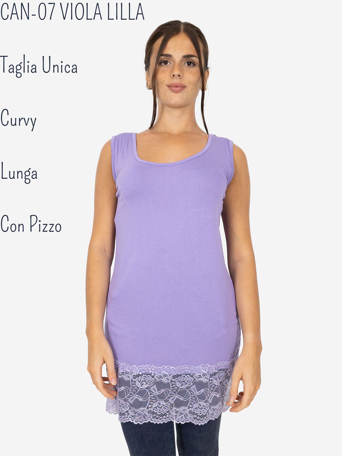Eimin Canotta Donna Con Scollo A Cavallo E Schiena Scoperta - Drappeggio Anteriore - Taglie S-3XL - Viola