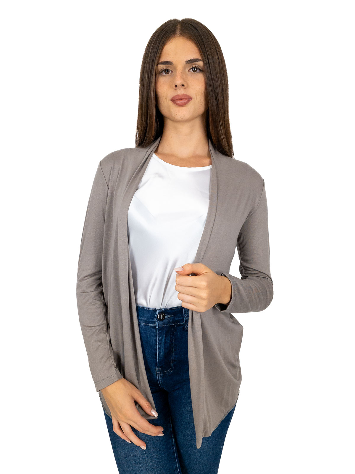 Women’s Long Open Cardigan Slim Fit