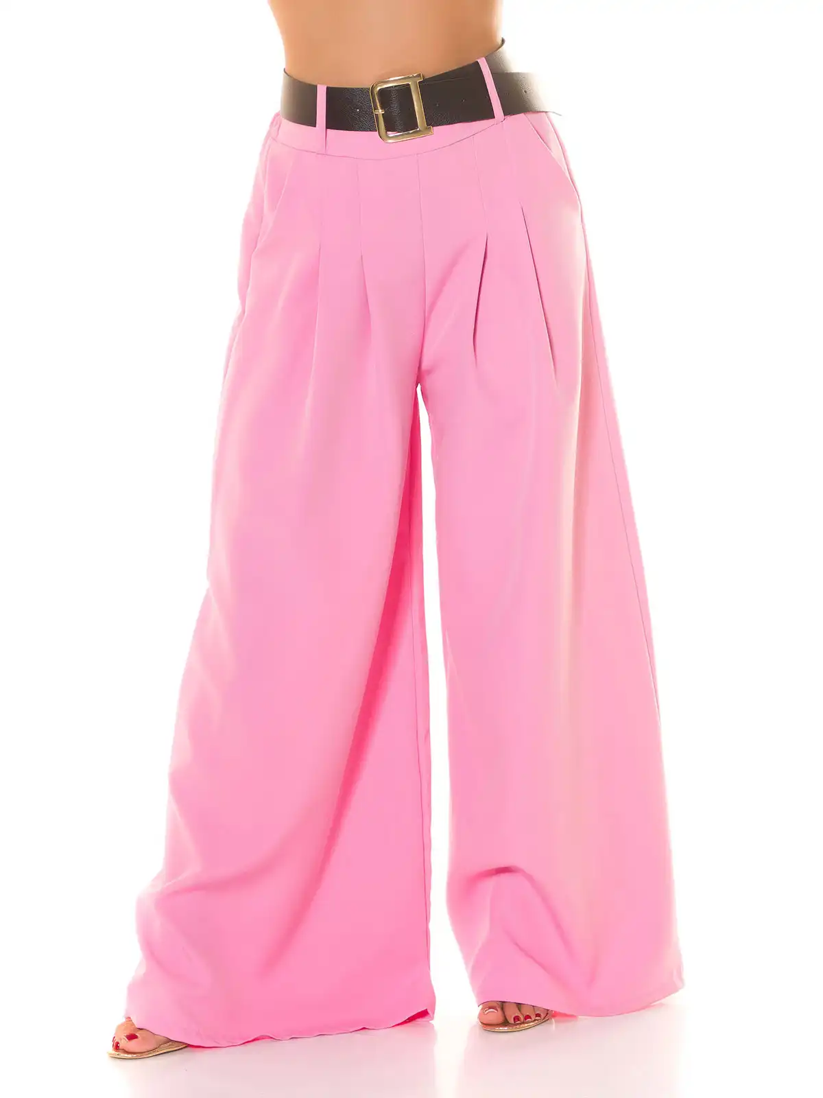 KOUCLA Pantaloni Koucla a Vita Alta con Gamba Larga e Cintura 0000H6321