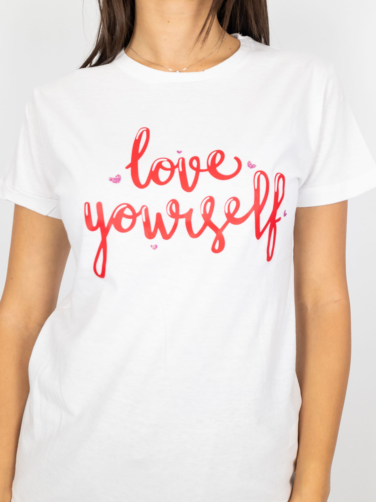 BLUE JOINT T-shirt Maniche Corte Donna In Cotone Con Scritte E Stampe 24049