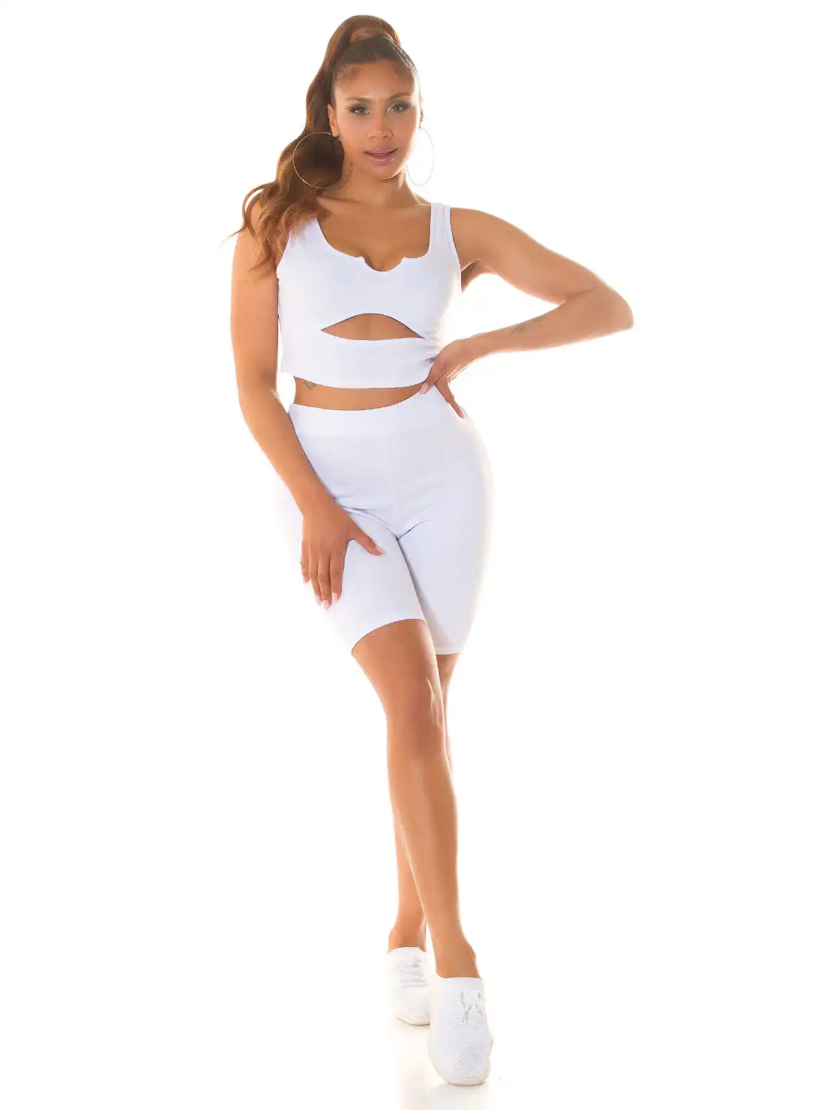 KOUCLA Completo Sportivo Sexy con Taglio Frontale 0000SET6166