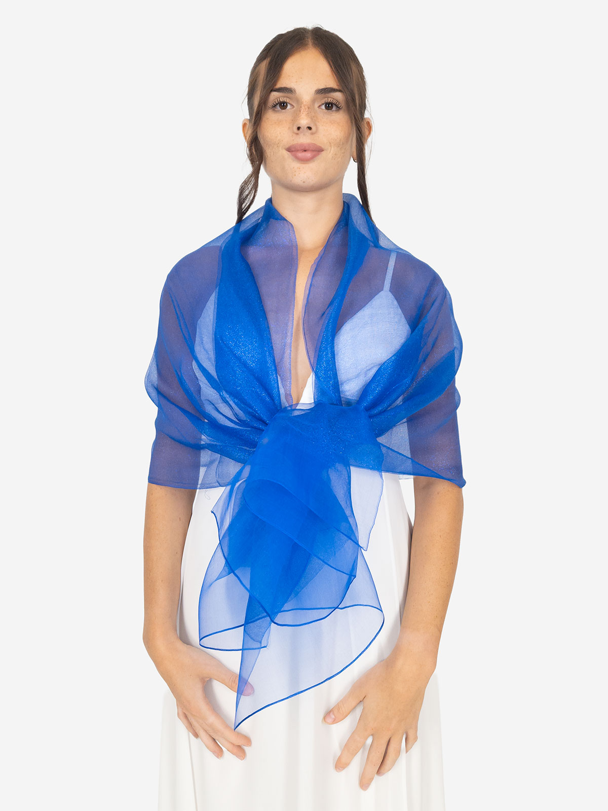 Elegant Formal Stole in Silk and Lurex