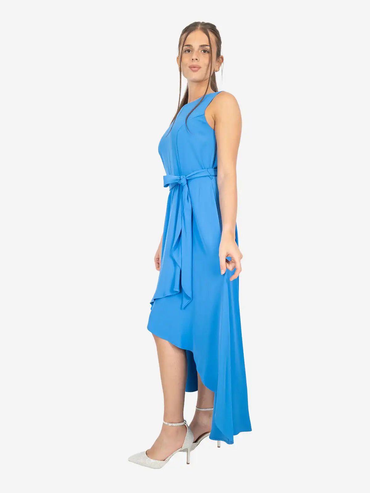 Robe Courte Asymétrique Avec Drapé Côté Et Ourlet Irrégulier - Tailles XS à XL - Neuve Avec étiquettes