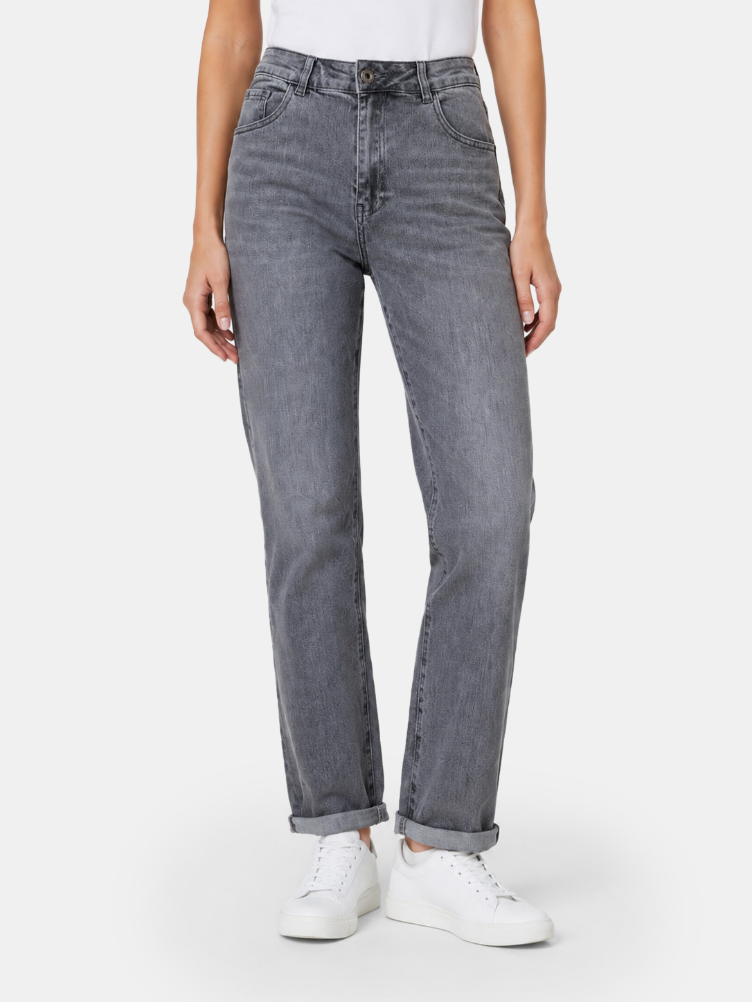 Straight Leg Relaxed Fit Mom Jeans 3D-1707