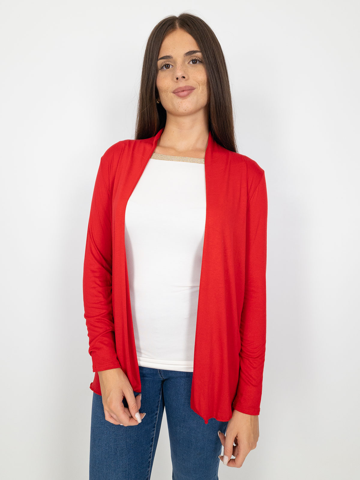 Women’s Long Open Cardigan Slim Fit