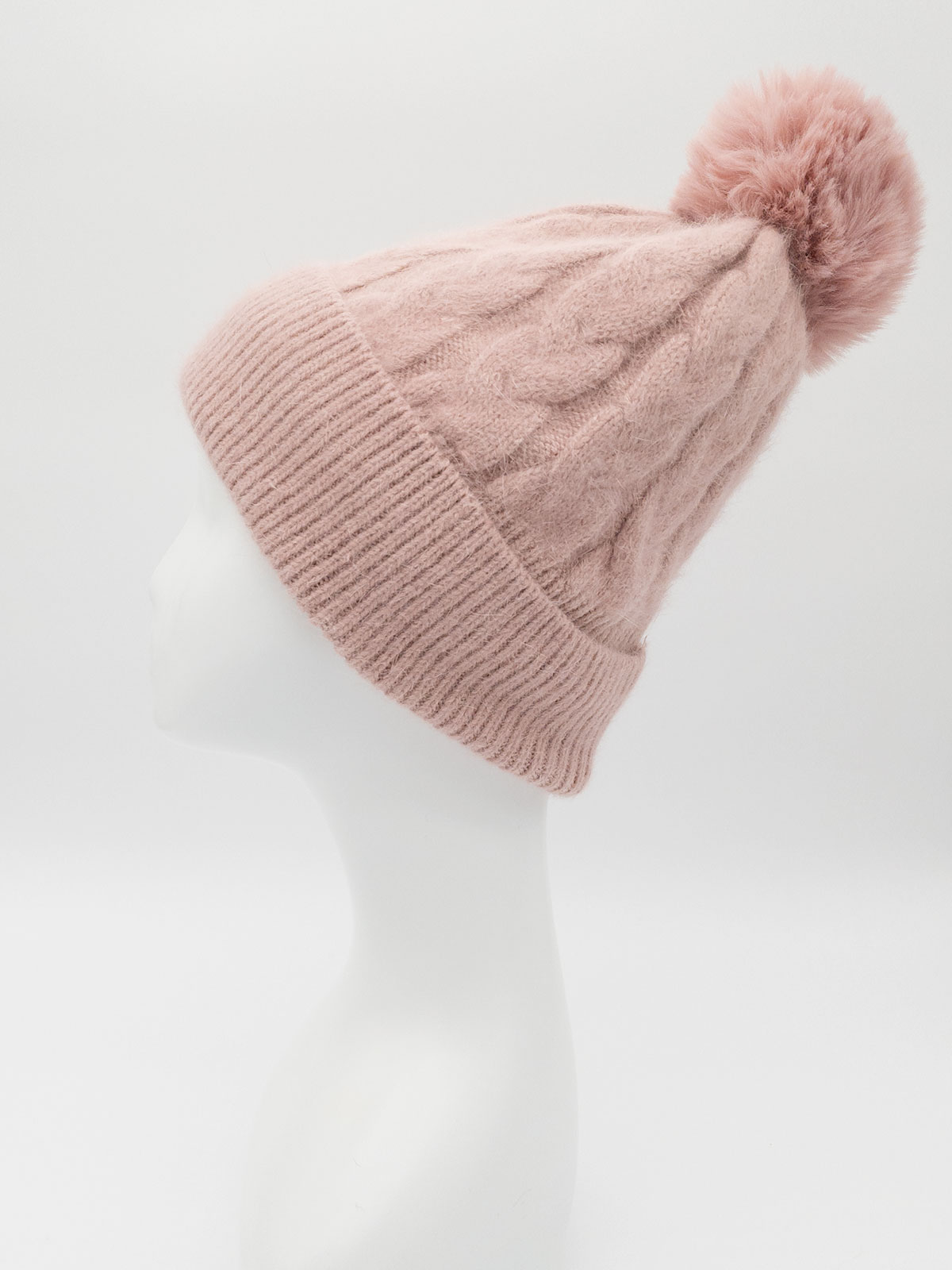Cappello Invernale Donna Con Pompon Elegante