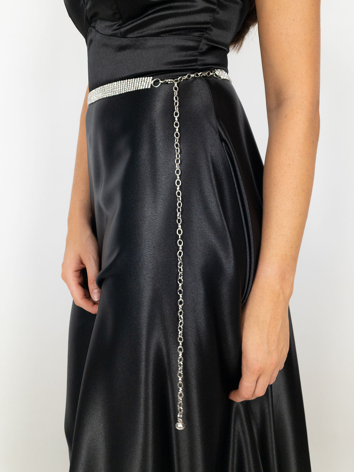 Cintura Gioiello con Strass Regolabile – Fascia Brillante per