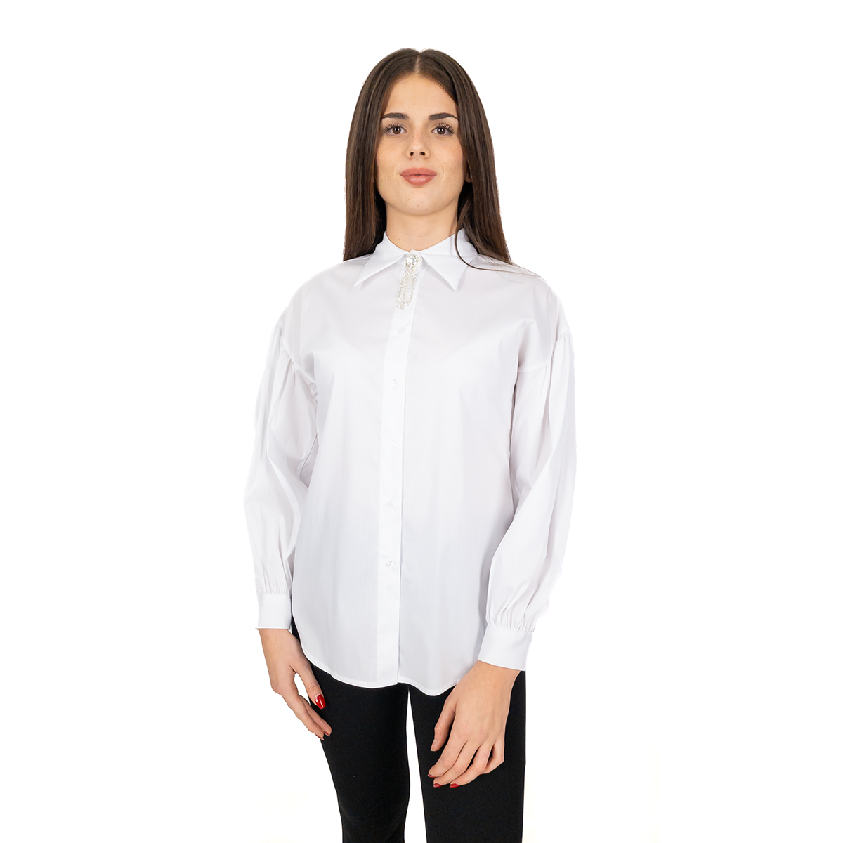 Camicia Maniche a Sbuffo Donna Eleganza e Comfort Made Italy