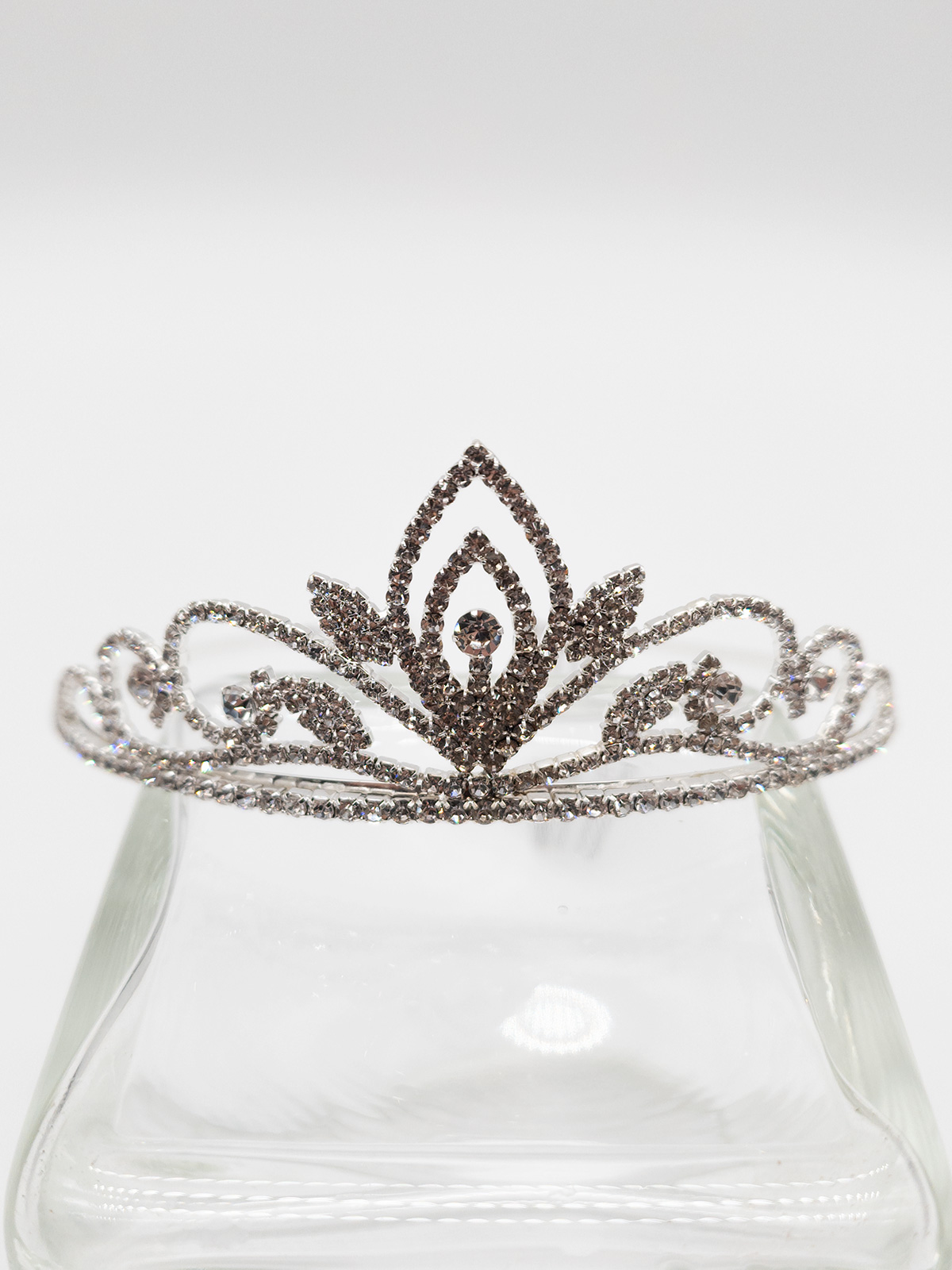 Fashion Jewelry Diadema Corona Argento con Strass per 18 Anni ed Eventi A99035-1000