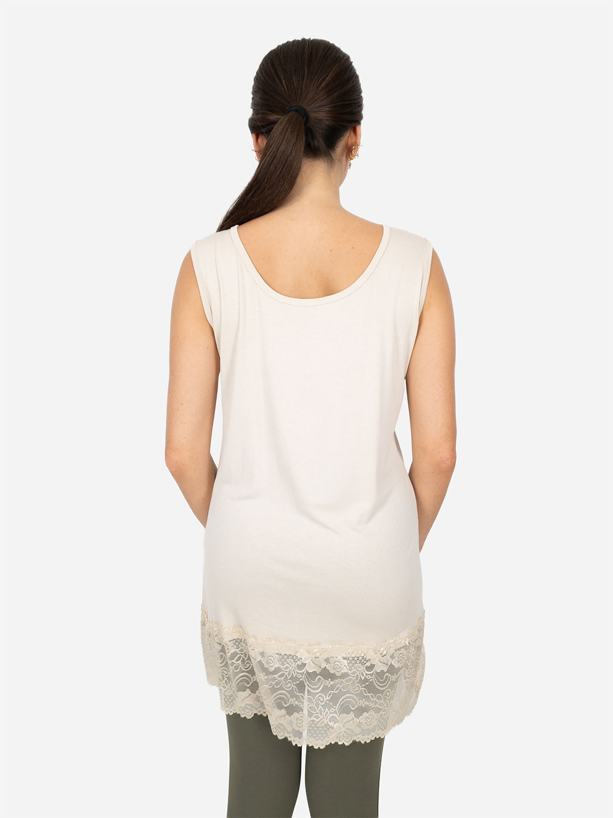 Canotta con pizzo macramè | FDB Intimo Store | Vendita Online di
