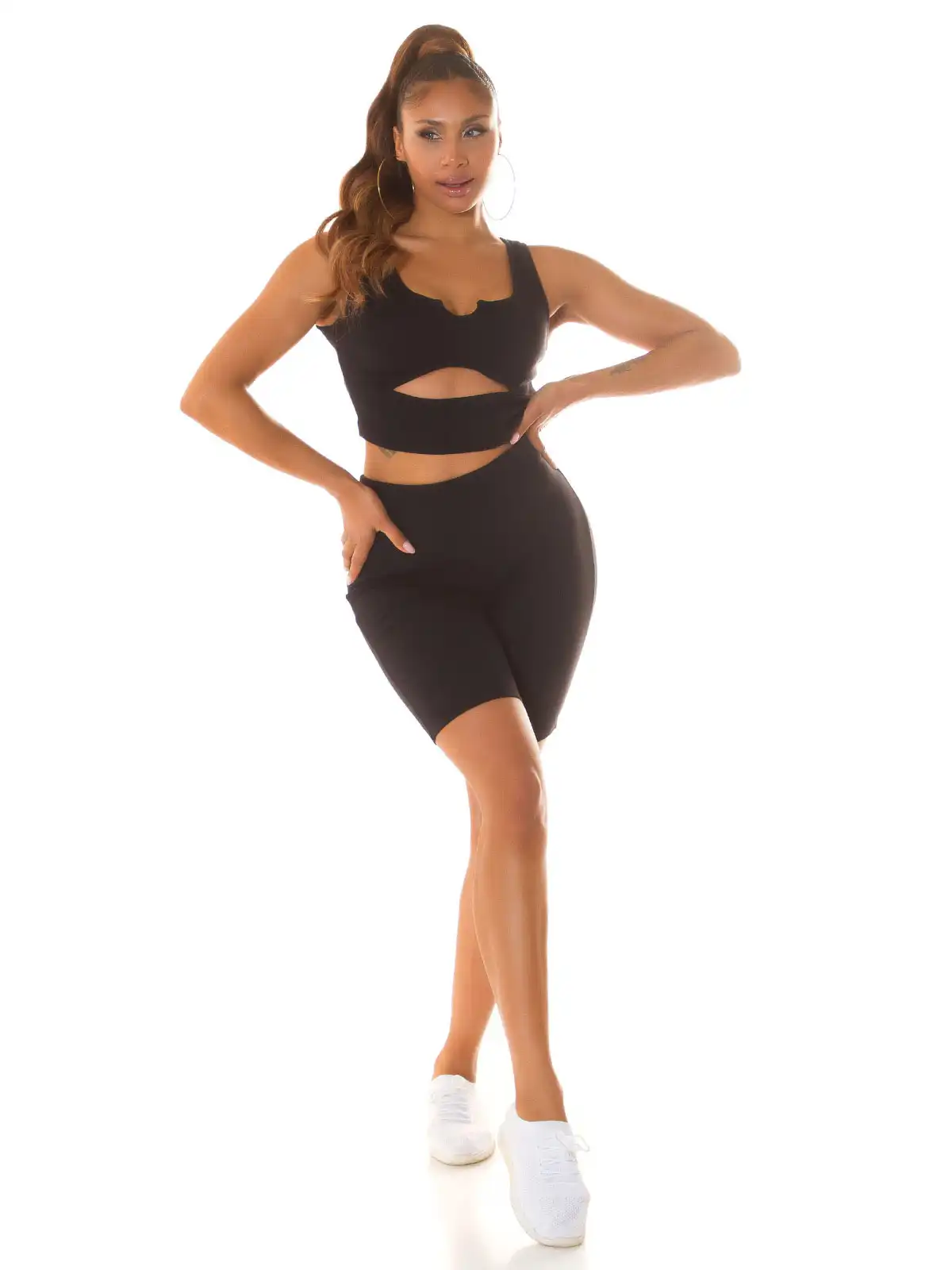 KOUCLA Completo Sportivo Sexy con Taglio Frontale 0000SET6166