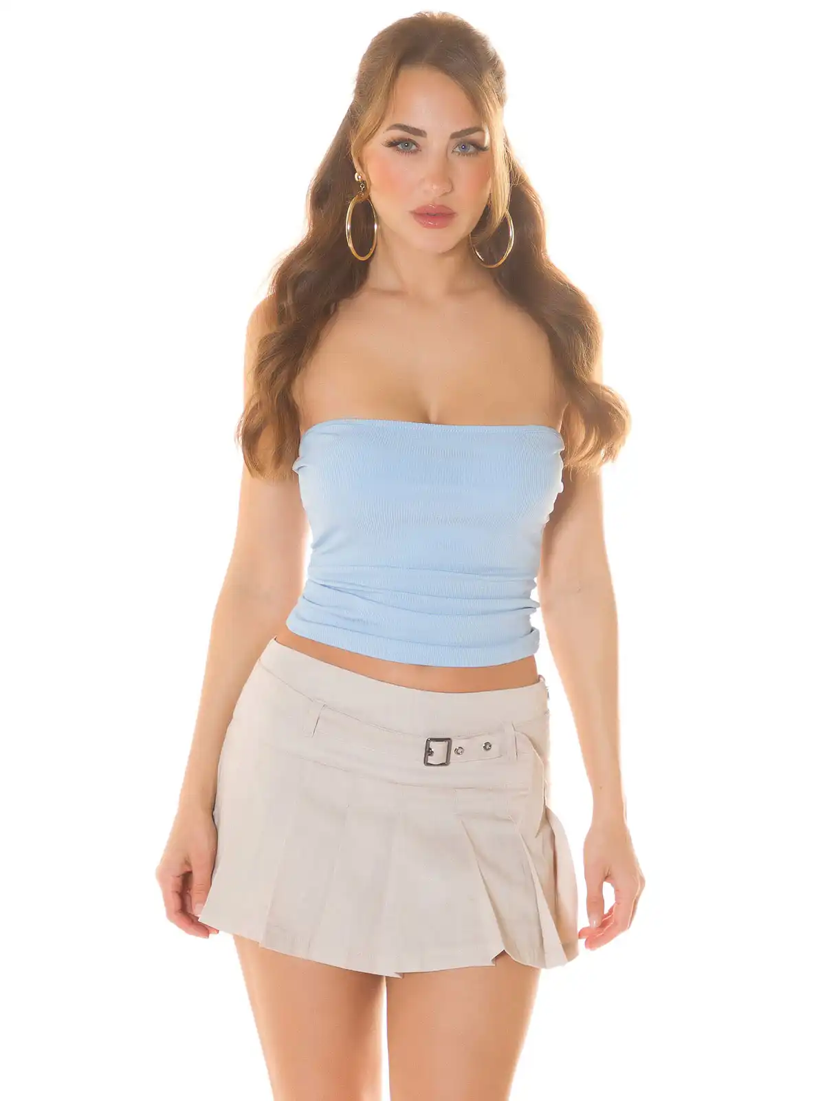 Sexy Koucla Musthave Top a Fascia Corto