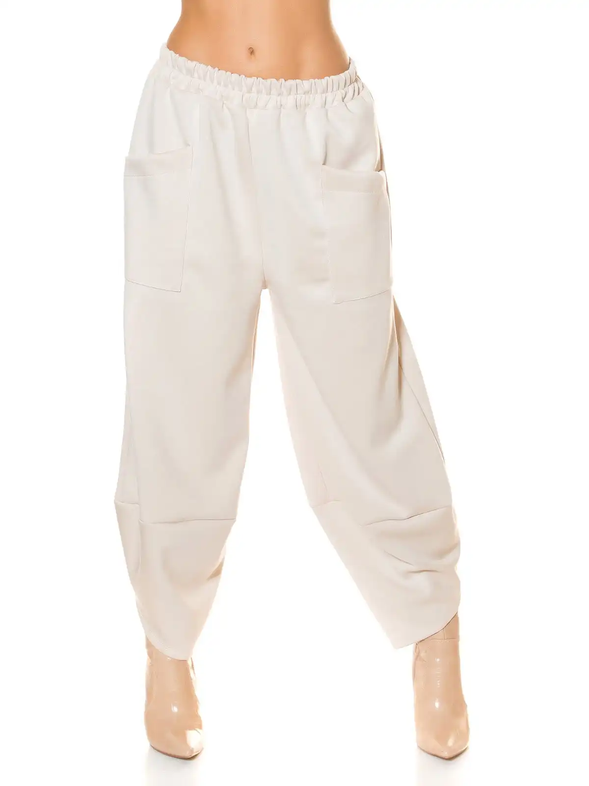 Pantaloni sexy a vita alta Koucla con vestibilità ampia