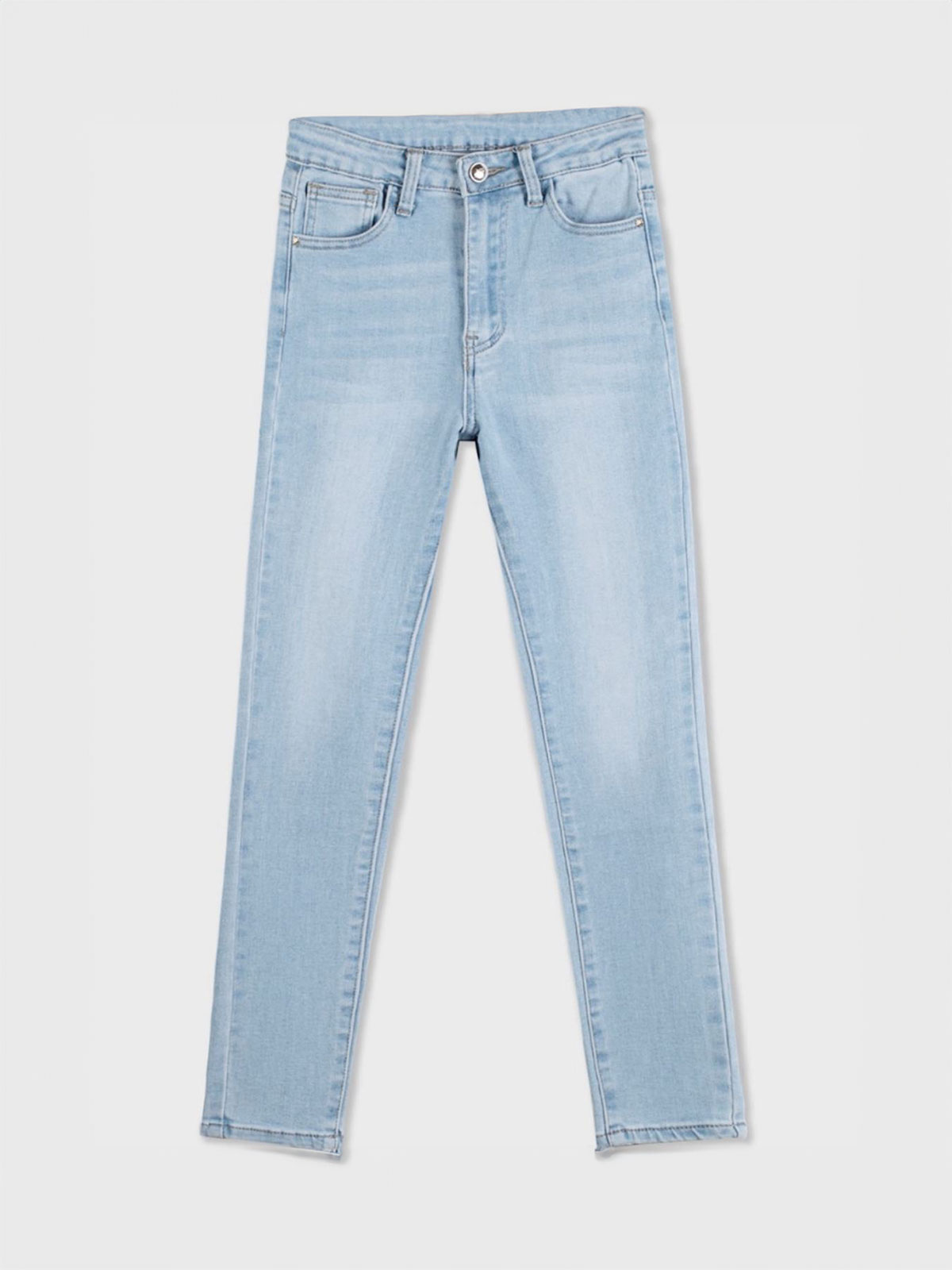INKD Jeans Donna Airflex Skinny Vita Media – Leggeri, Elasticizzati E Misto Cotone (Nero/Blu)