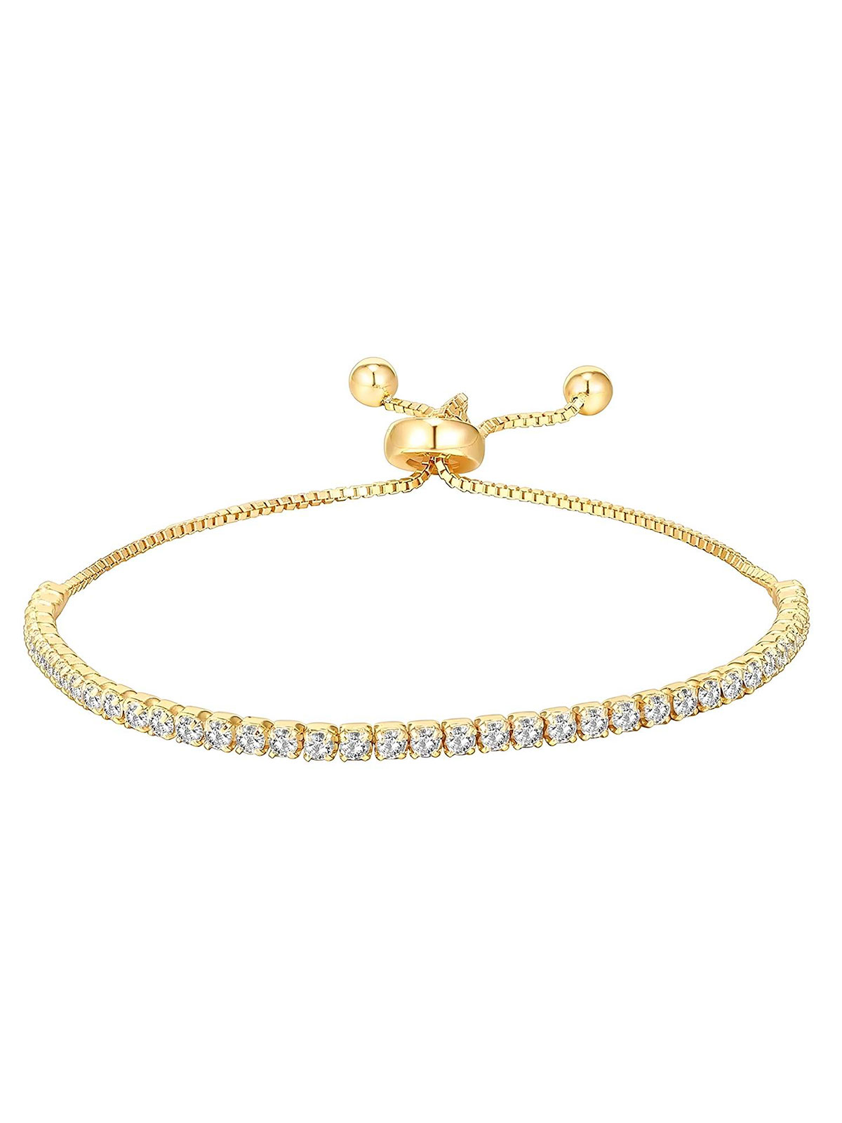 Strabello Bijoux Bracciale Tennis Oro 18K con Zirconi 87185-0
