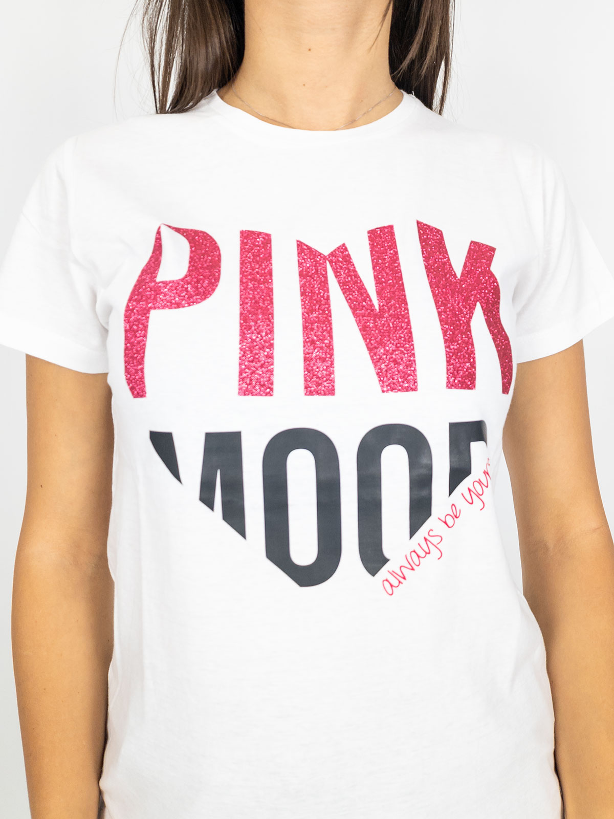 T-shirt Maniche Corte Donna In Cotone Con Scritte E Stampe 24062