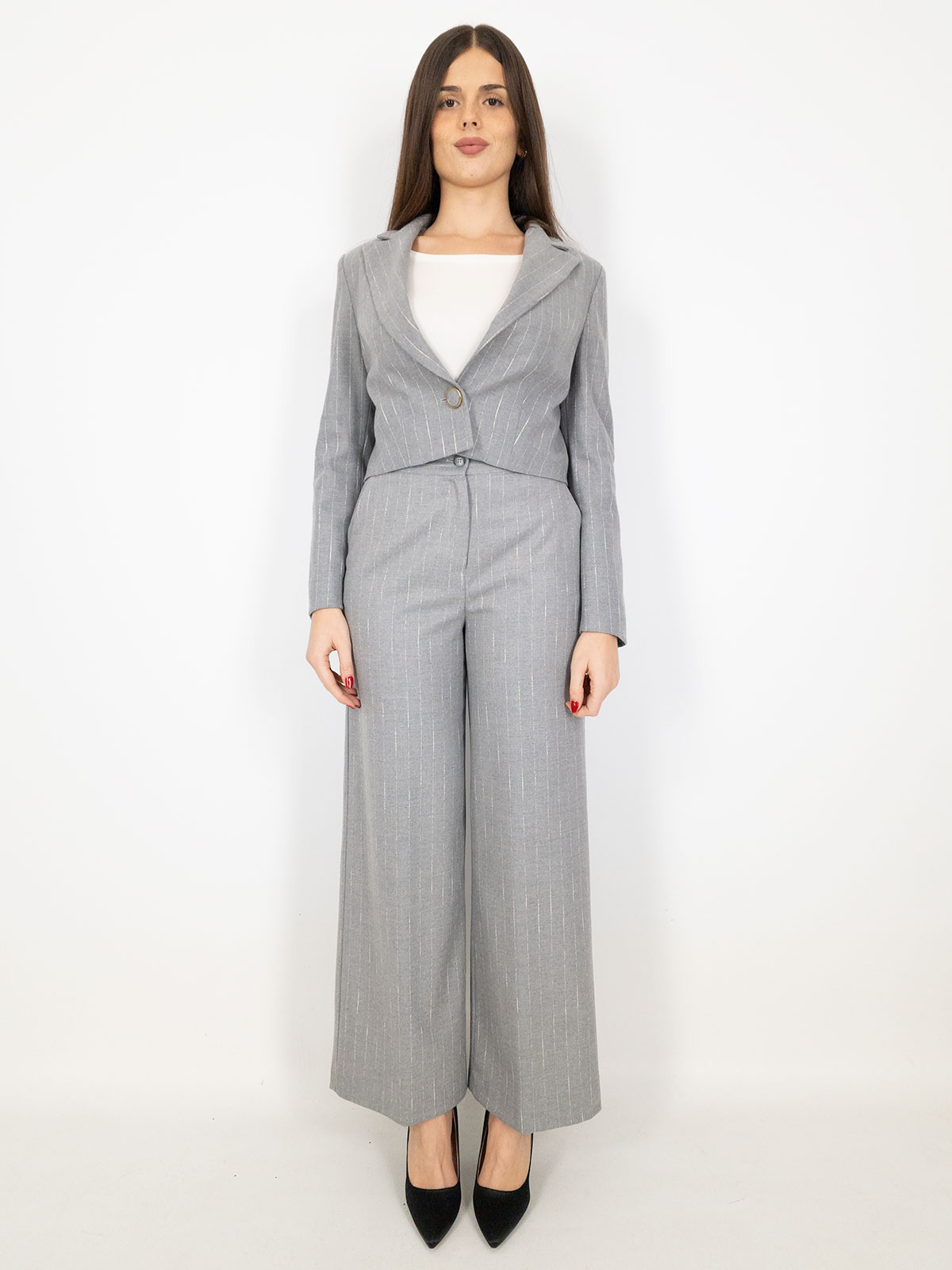 CARMEN Completo da donna elegante a righe SAI-4-610-609