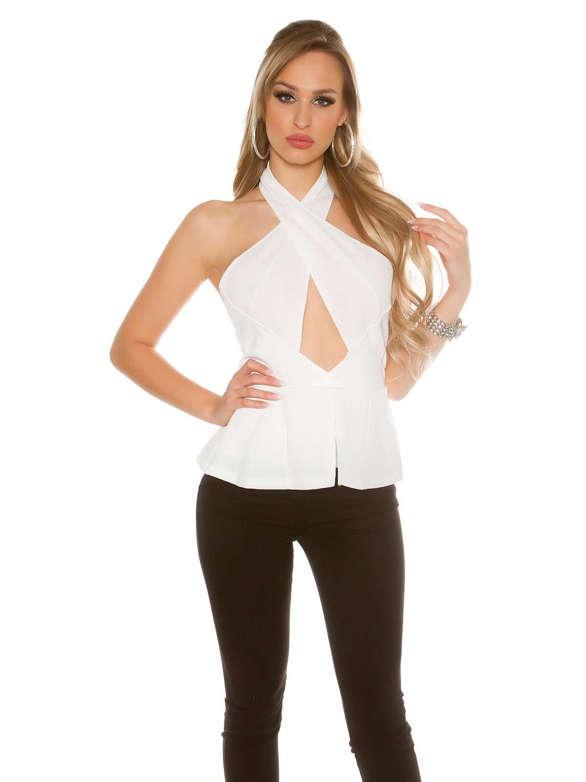 KOUCLA Top a fasce incrociate A01362