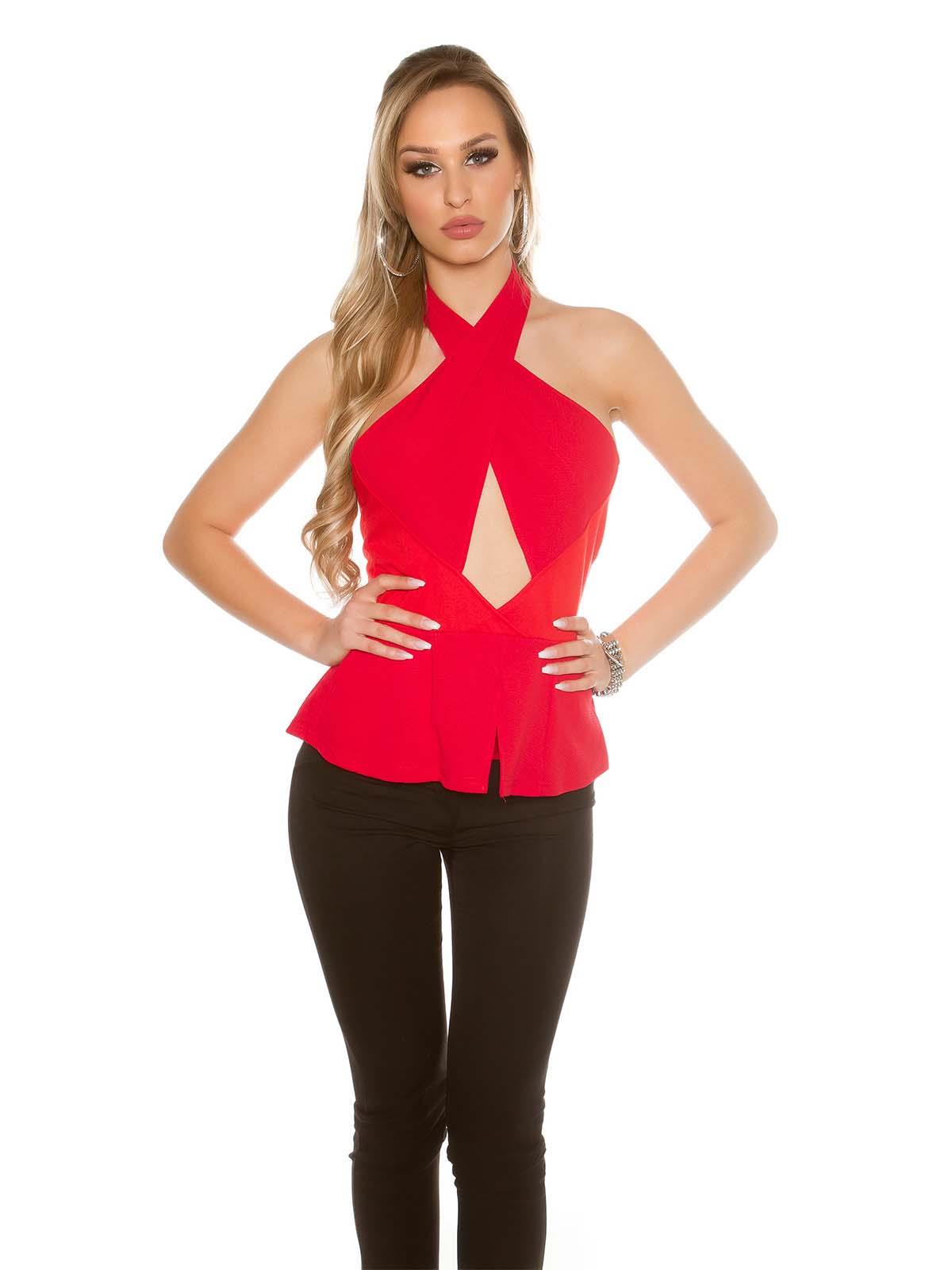 KOUCLA Top a fasce incrociate A01362