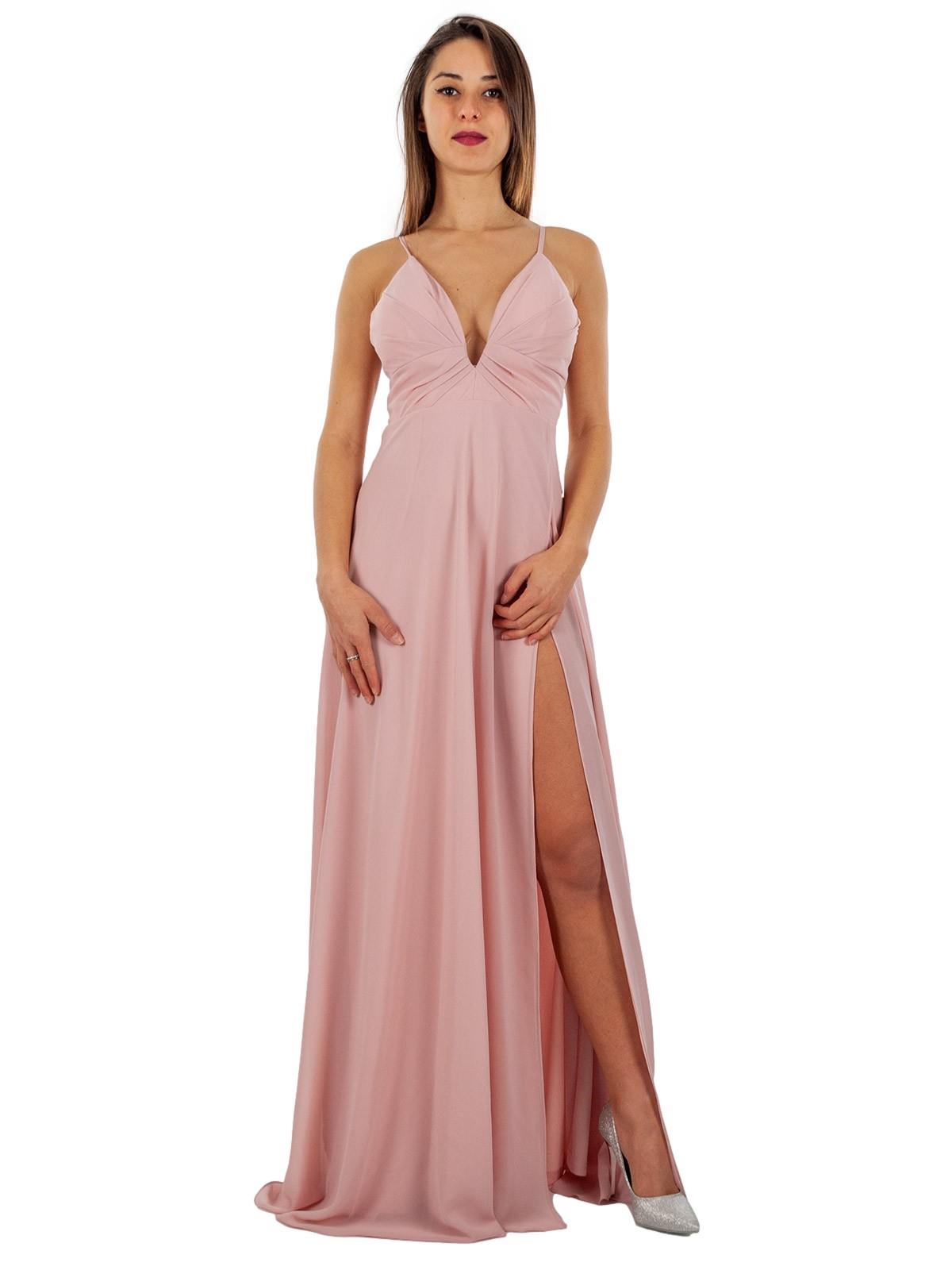 Vestito Cerimonia Elegante Lungo con Spacco Stile Sofisticato