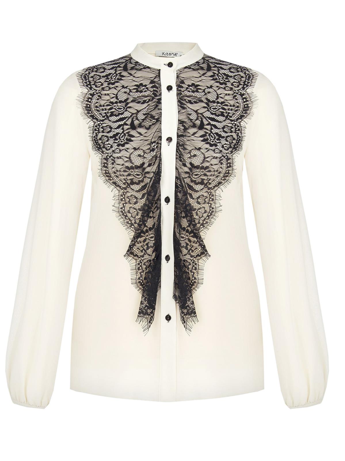 Blusa Elegante Per Cerimonia Alla Coreana Con Pizzo Donna