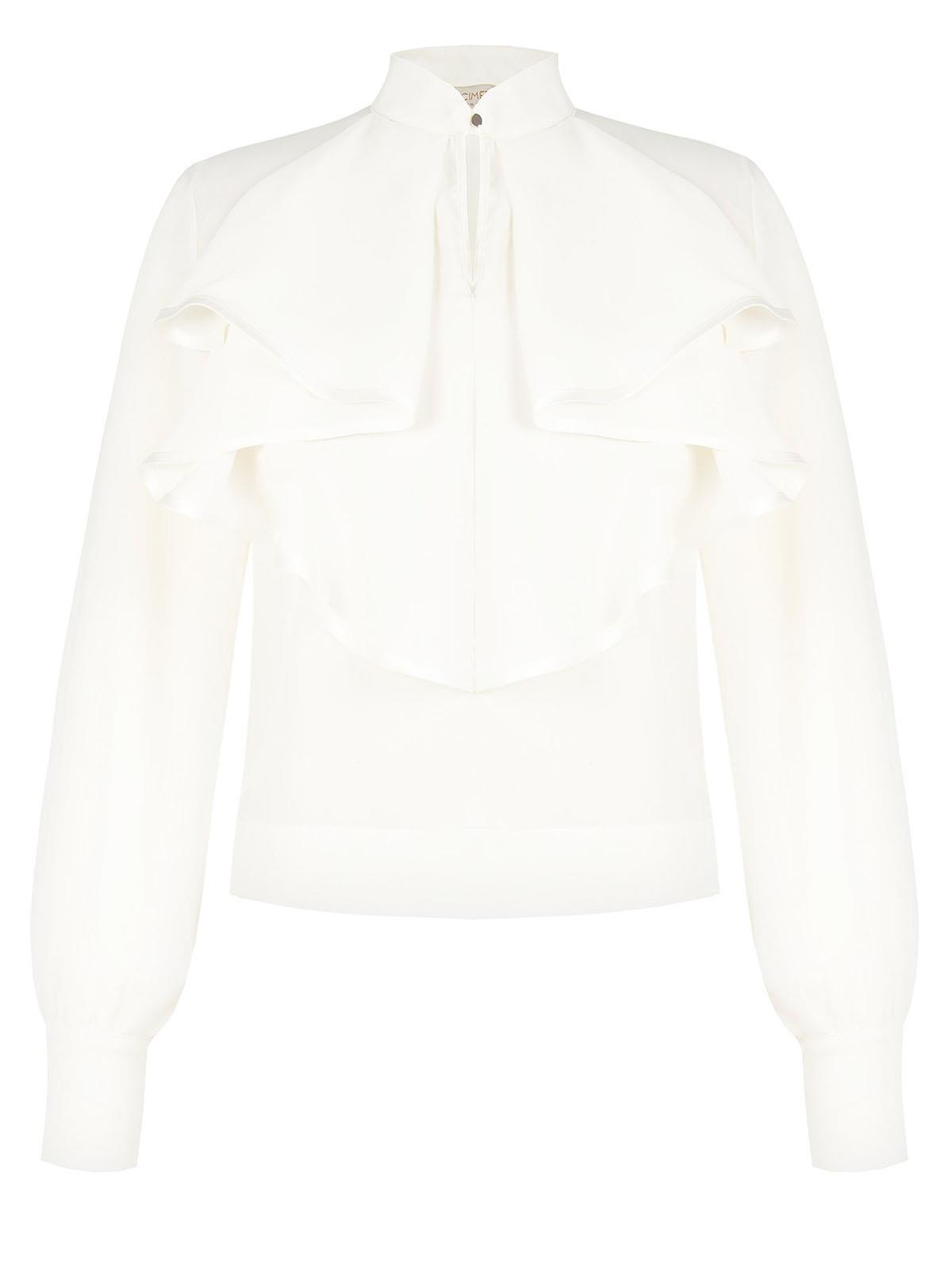 RINASCIMENTO Blusa Elegante Per Cerimonia Donna Manica Lunga Collo Jabot