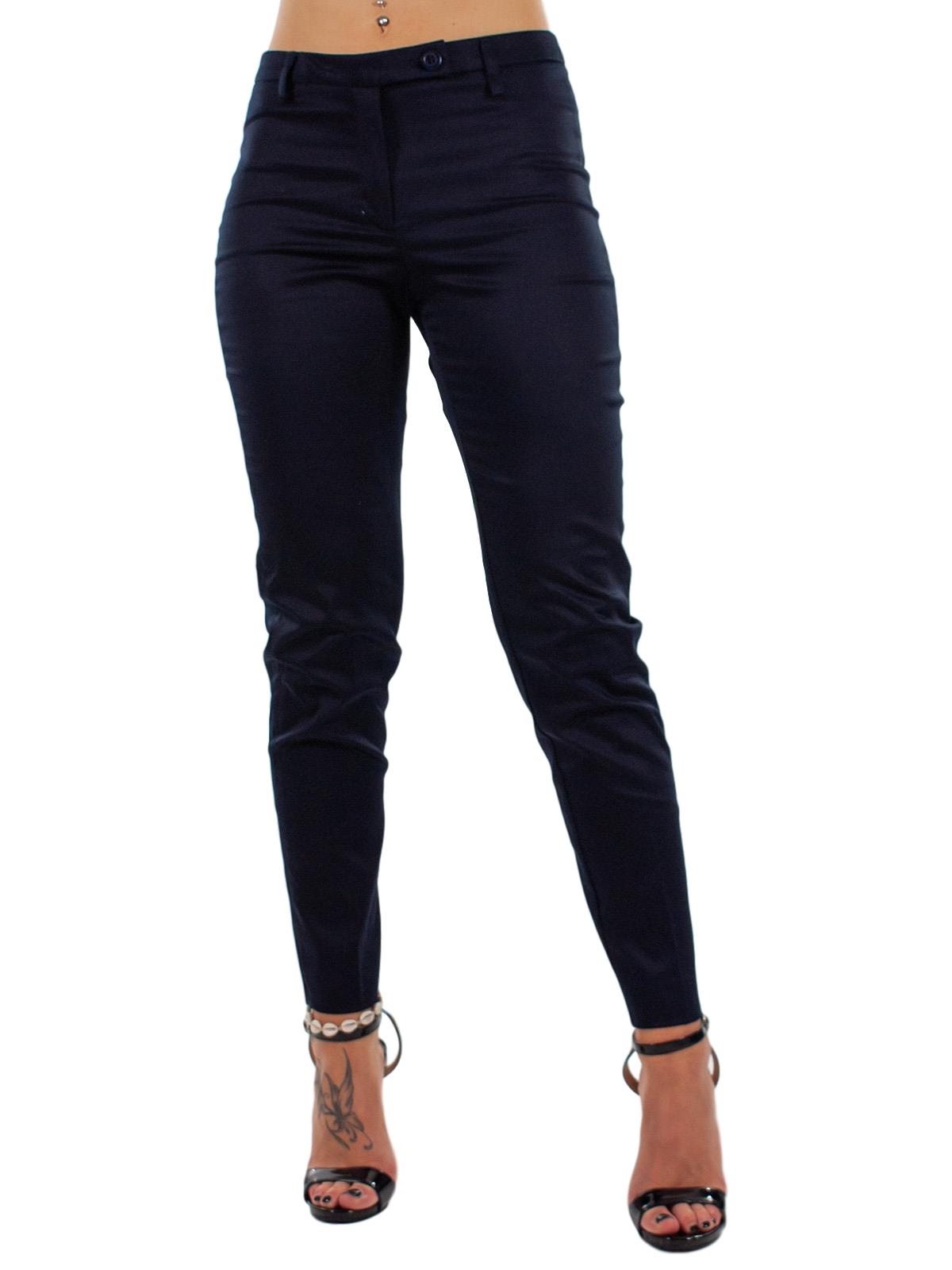 CARMEN Pantaloni slim in cotone 110-2144-SAT