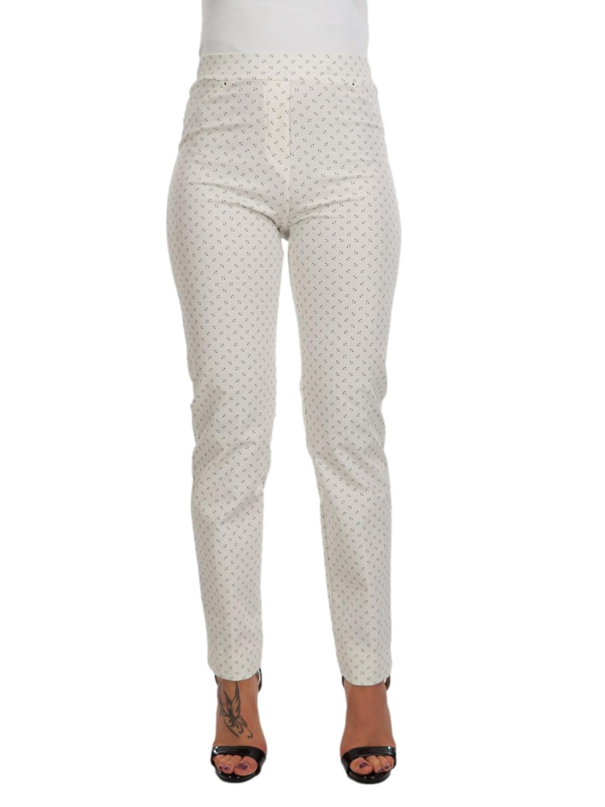 CARMEN Pantaloni Eleganti Donne Leggeri  Sigaretta Estivi Fantasia