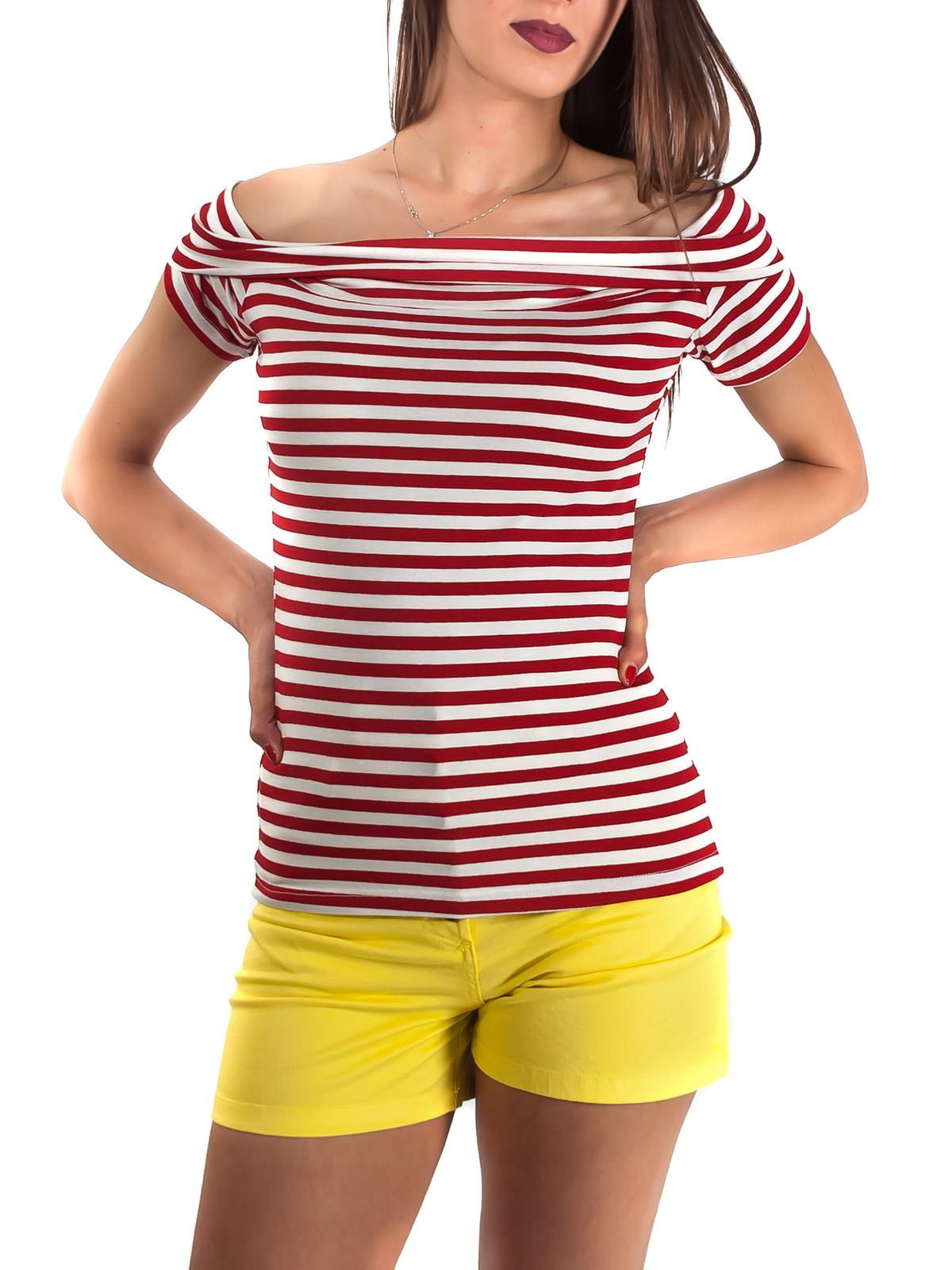 CARMEN UNICA T-shirt a righe manica corta C83