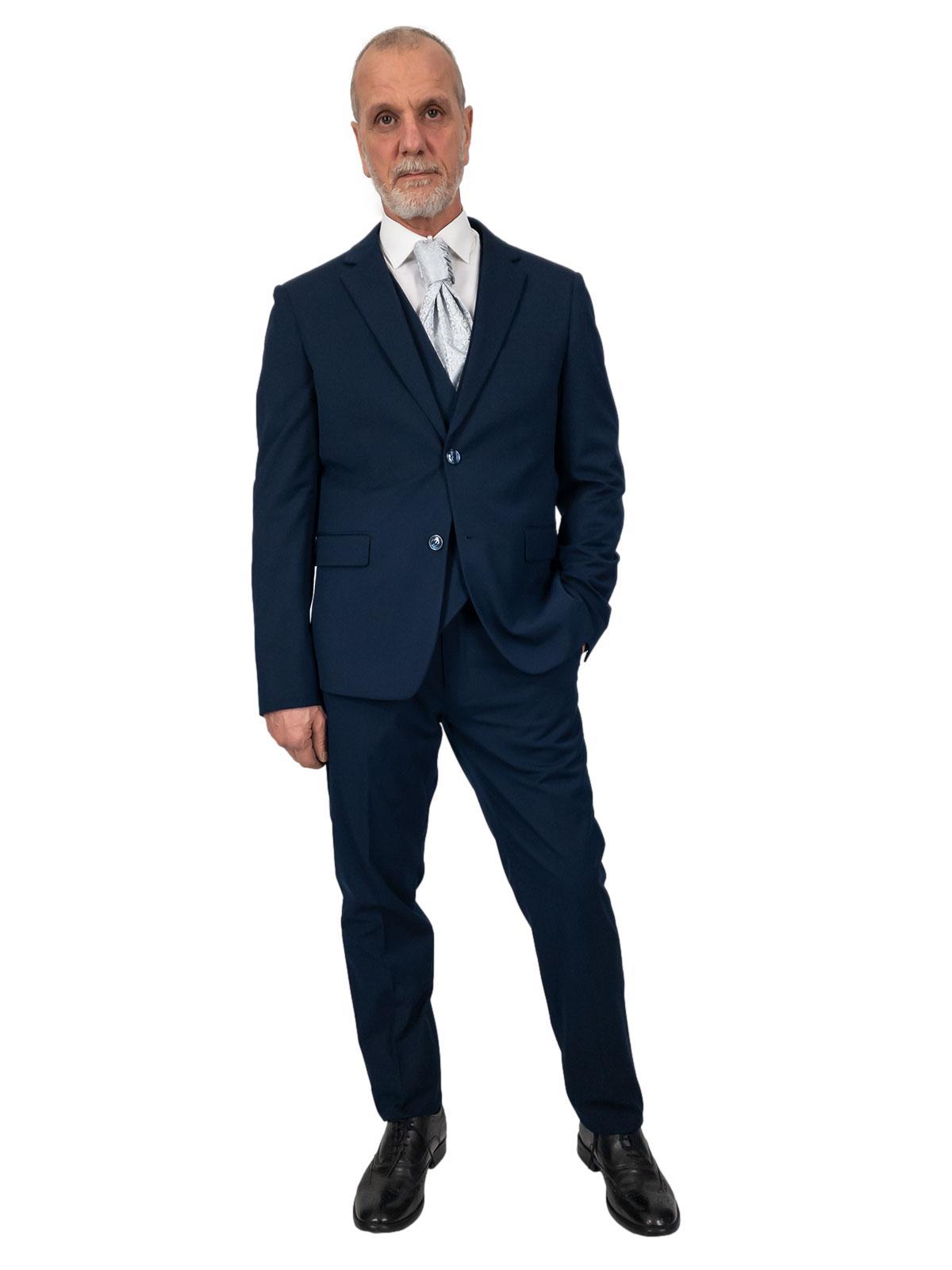 Abito cerimonia uomo giovanile elegante per matrimonio slim fit Drop 8