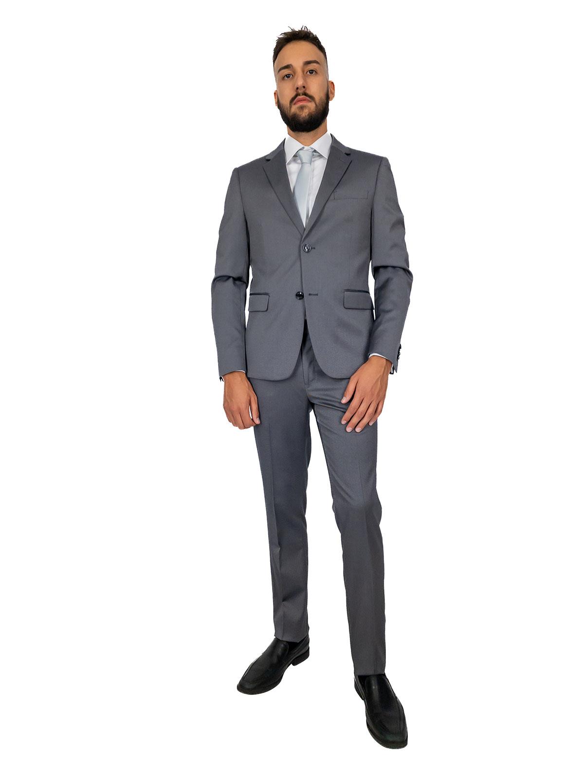 Abito cerimonia uomo Drop 8 con revers classico ed elegante