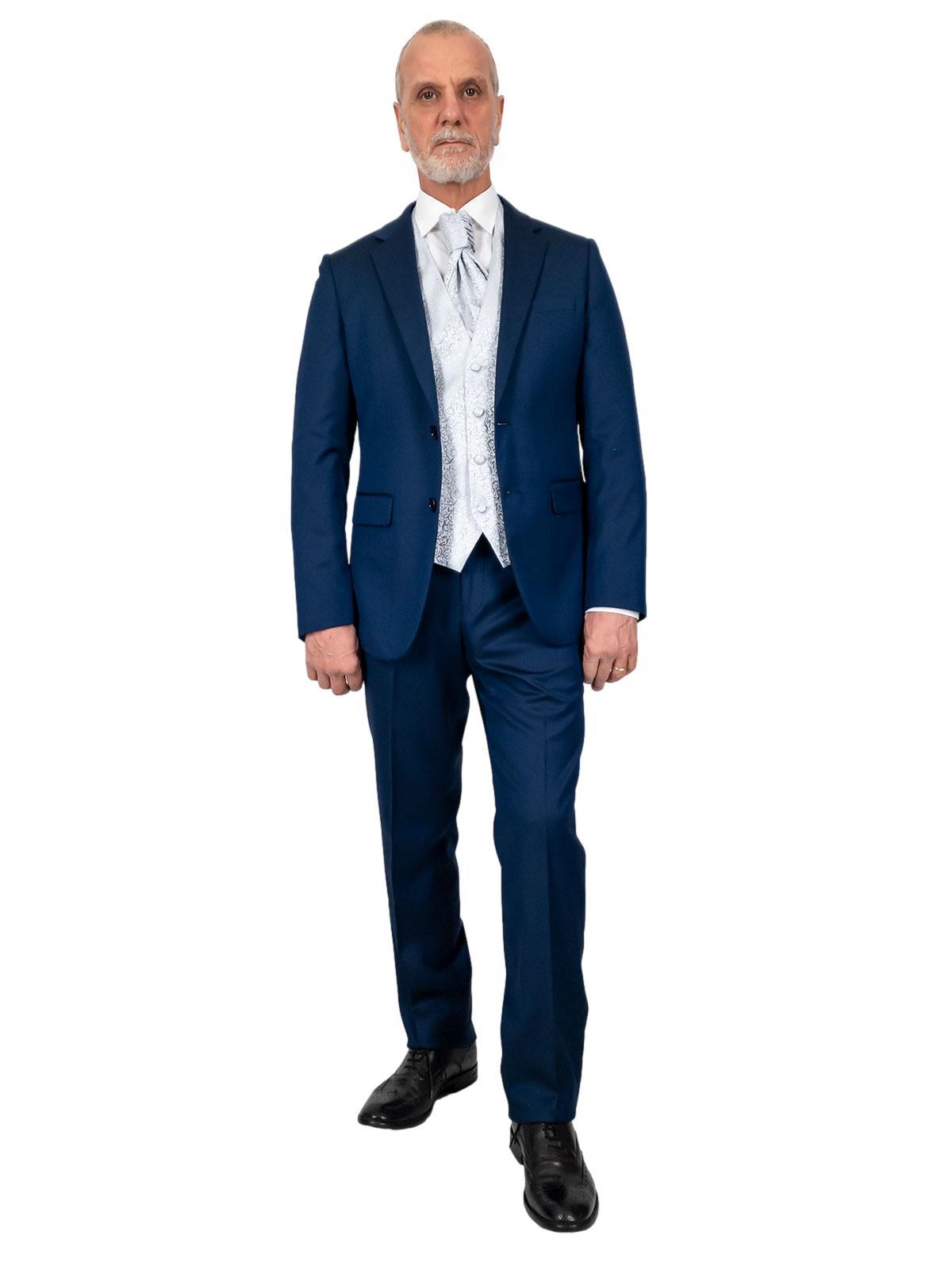 Abito cerimonia uomo con revers classico per matrimonio Drop 6