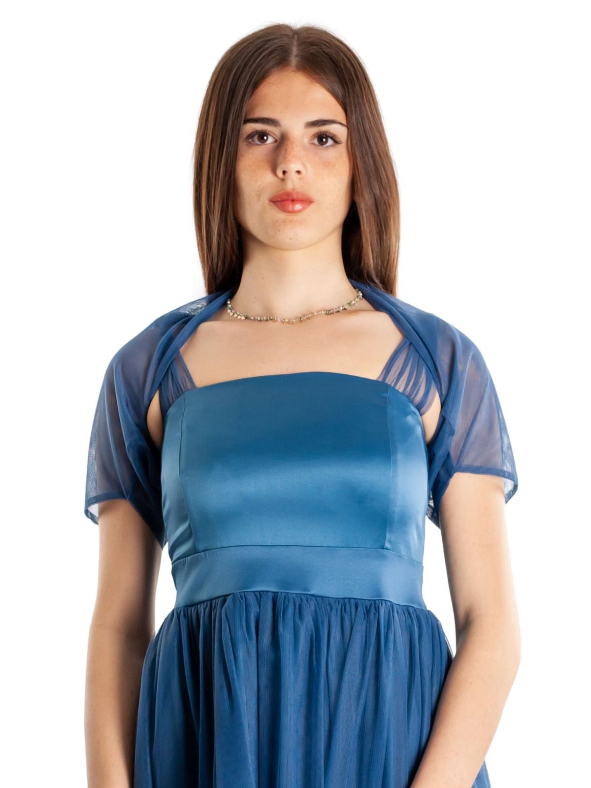 Coprispalle Manica Corta Per Cerimonia Elegante Donna In Tulle