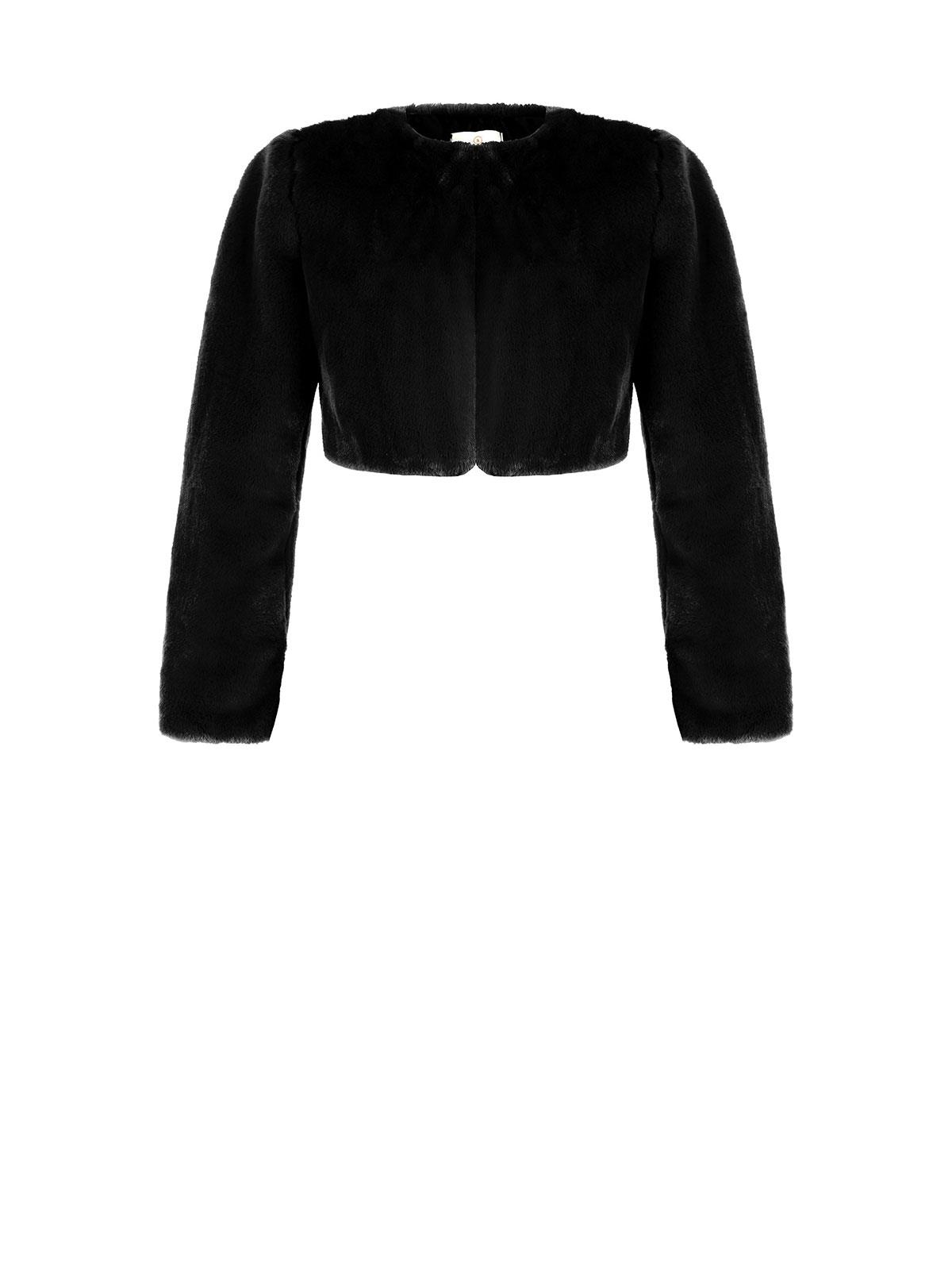 Coprispalle In Pelliccia Ecologica Cerimonia Maniche Lunghe