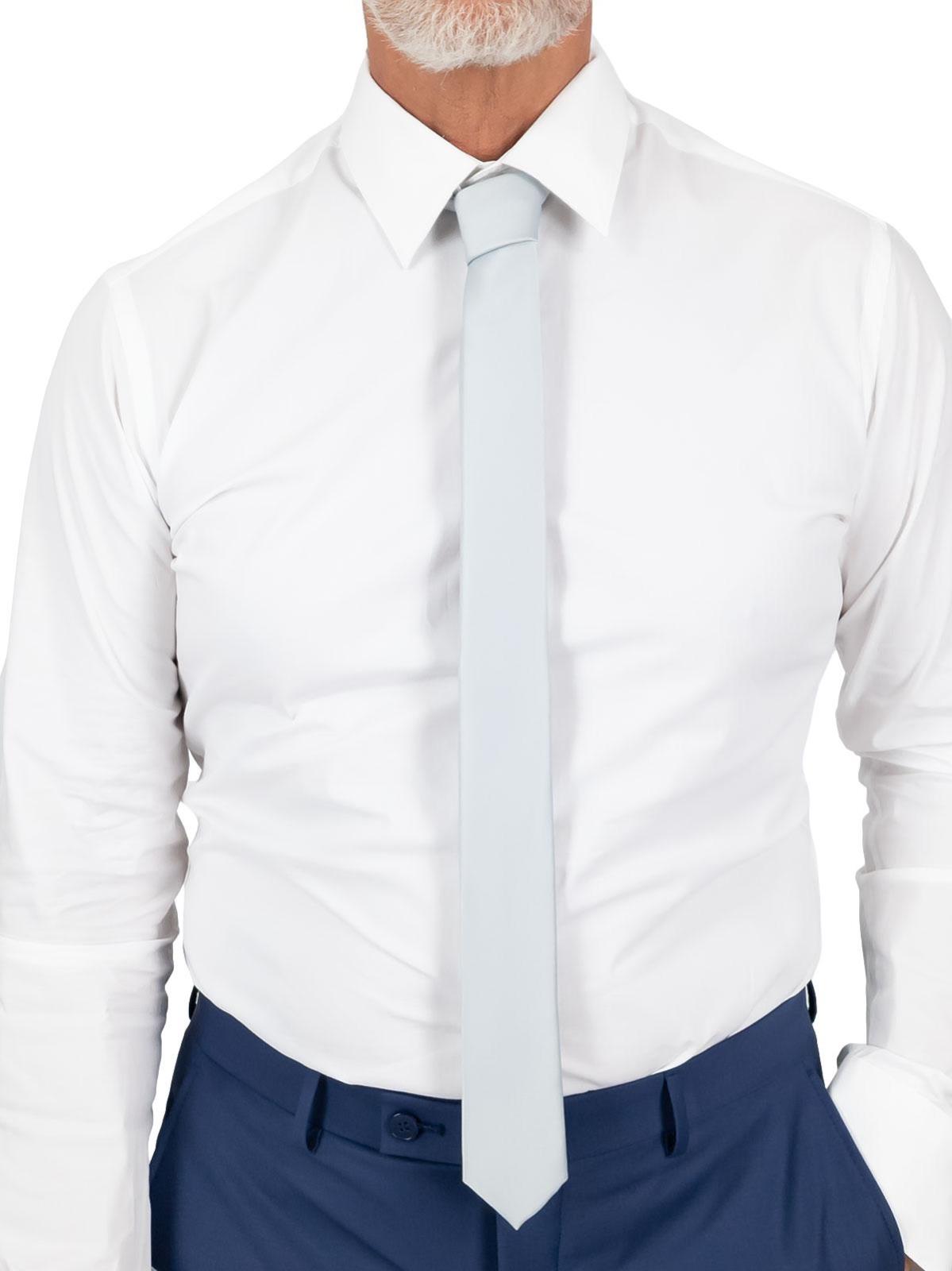 Cravatta elegante uomo slim da cerimonia cucita a mano in raso
