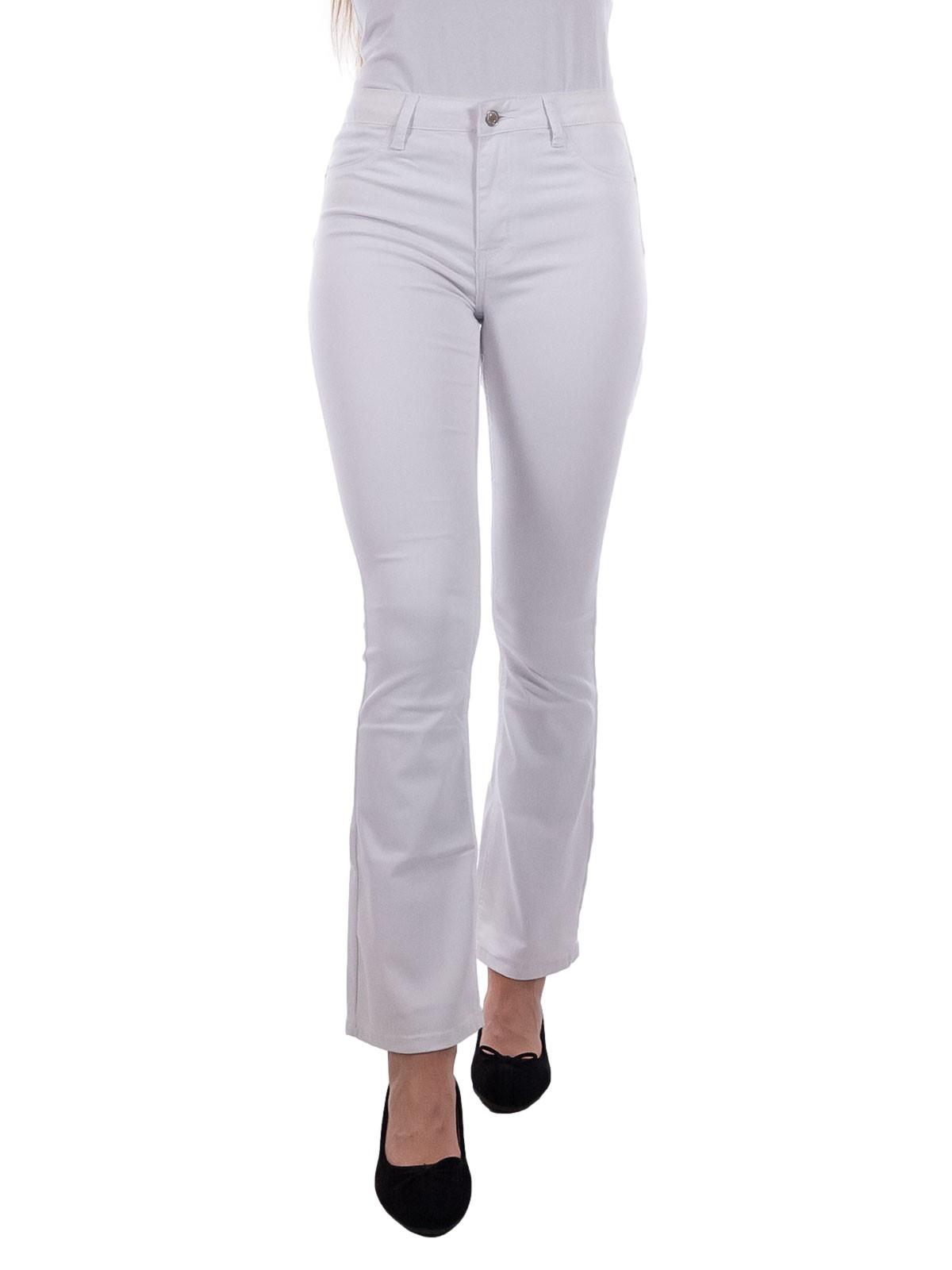 Jeans a zampa chiari bootcut elasticizzati donna estivi push up