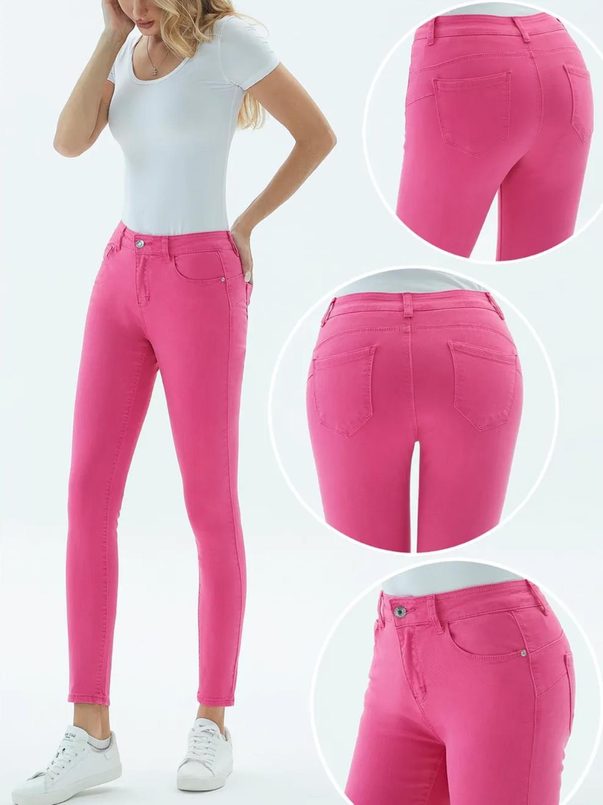 YEP PRAIS Jeans Skinny Donna Push Up Slim Fit Elasticizzati Estivi