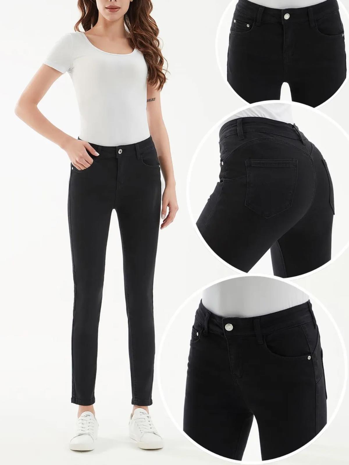 YEP PRAIS Jeans Skinny Donna Push Up Slim Fit Elasticizzati Estivi