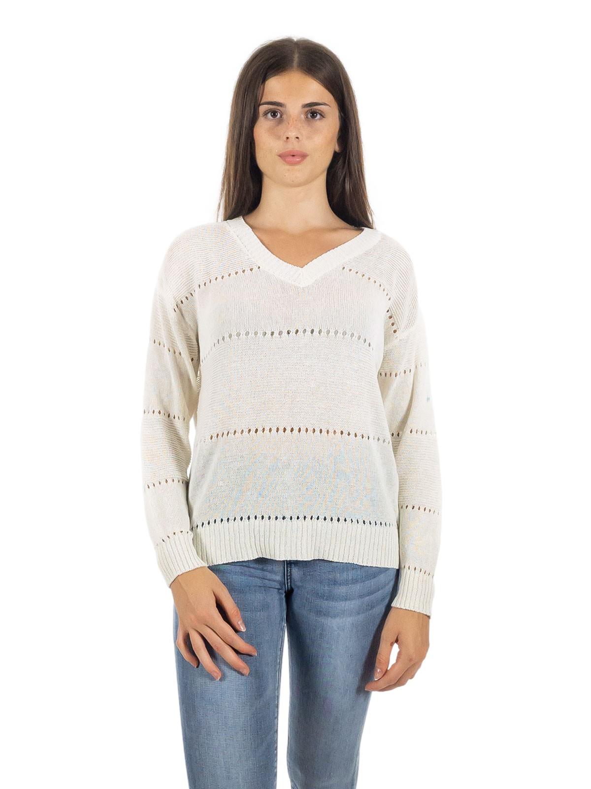 MAGLIA MANICA LUNGA COTONE TRAFORATA