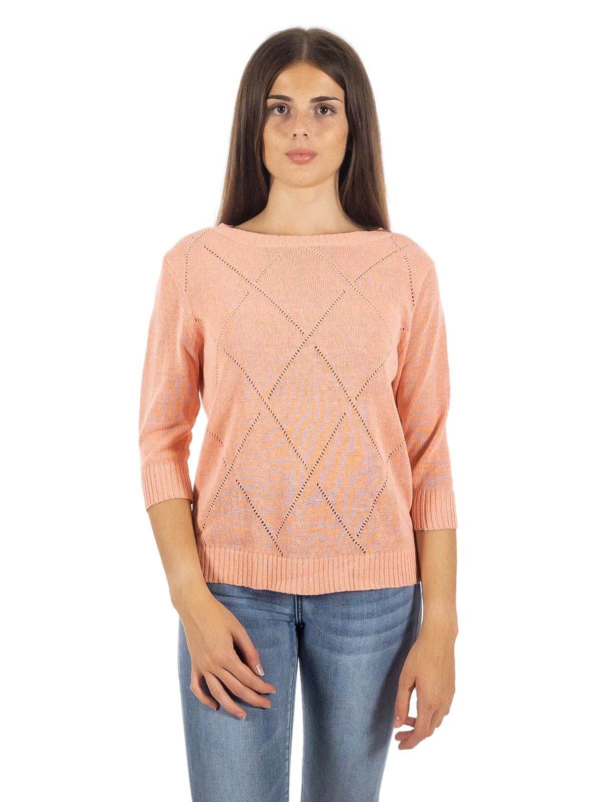 STRABELLO Maglia Scollo A Barchetta Donna Maniche Tre Quarti Di Cotone