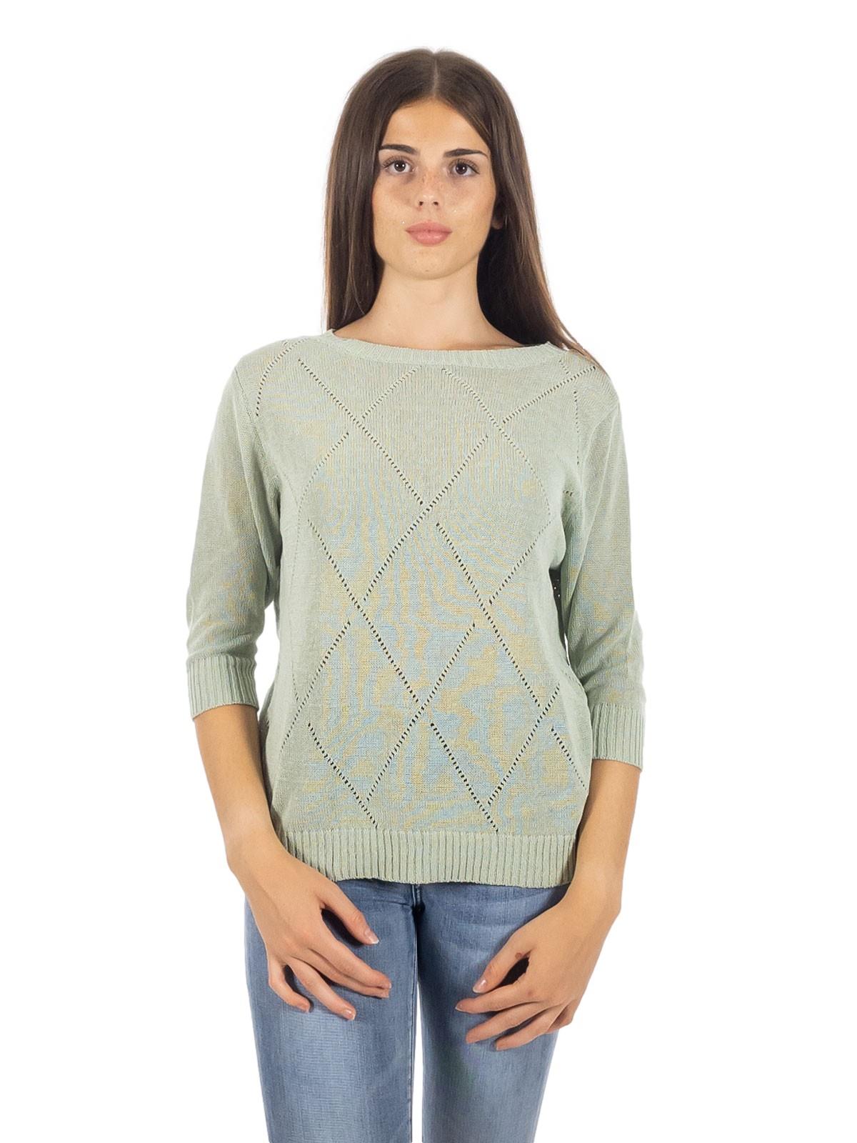 STRABELLO Maglia Scollo A Barchetta Donna Maniche Tre Quarti Di Cotone