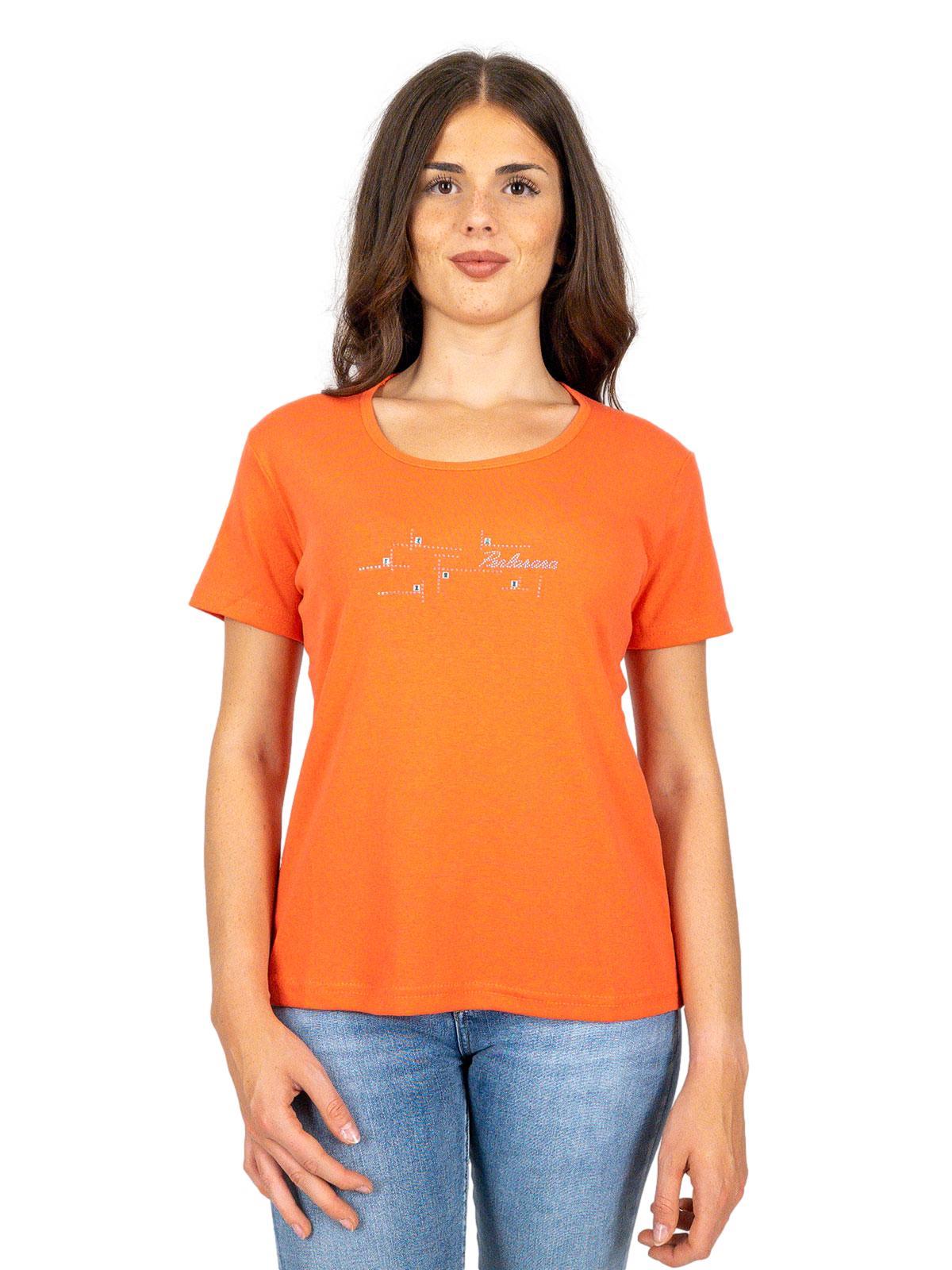 PERLARARA T-shirt Maniche Corte Donna Economica Leggera Online E77-SS23