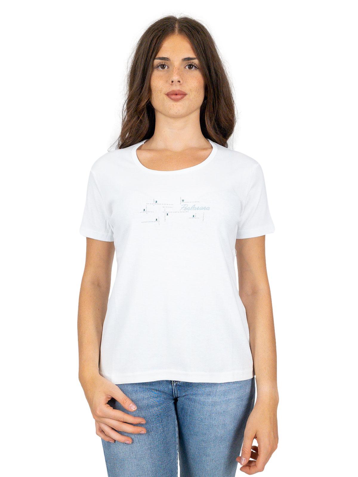 PERLARARA T-shirt Maniche Corte Donna Economica Leggera Online E77-SS23