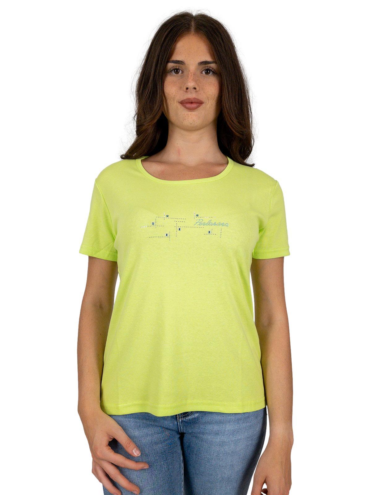 PERLARARA T-shirt Maniche Corte Donna Economica Leggera Online E77-SS23